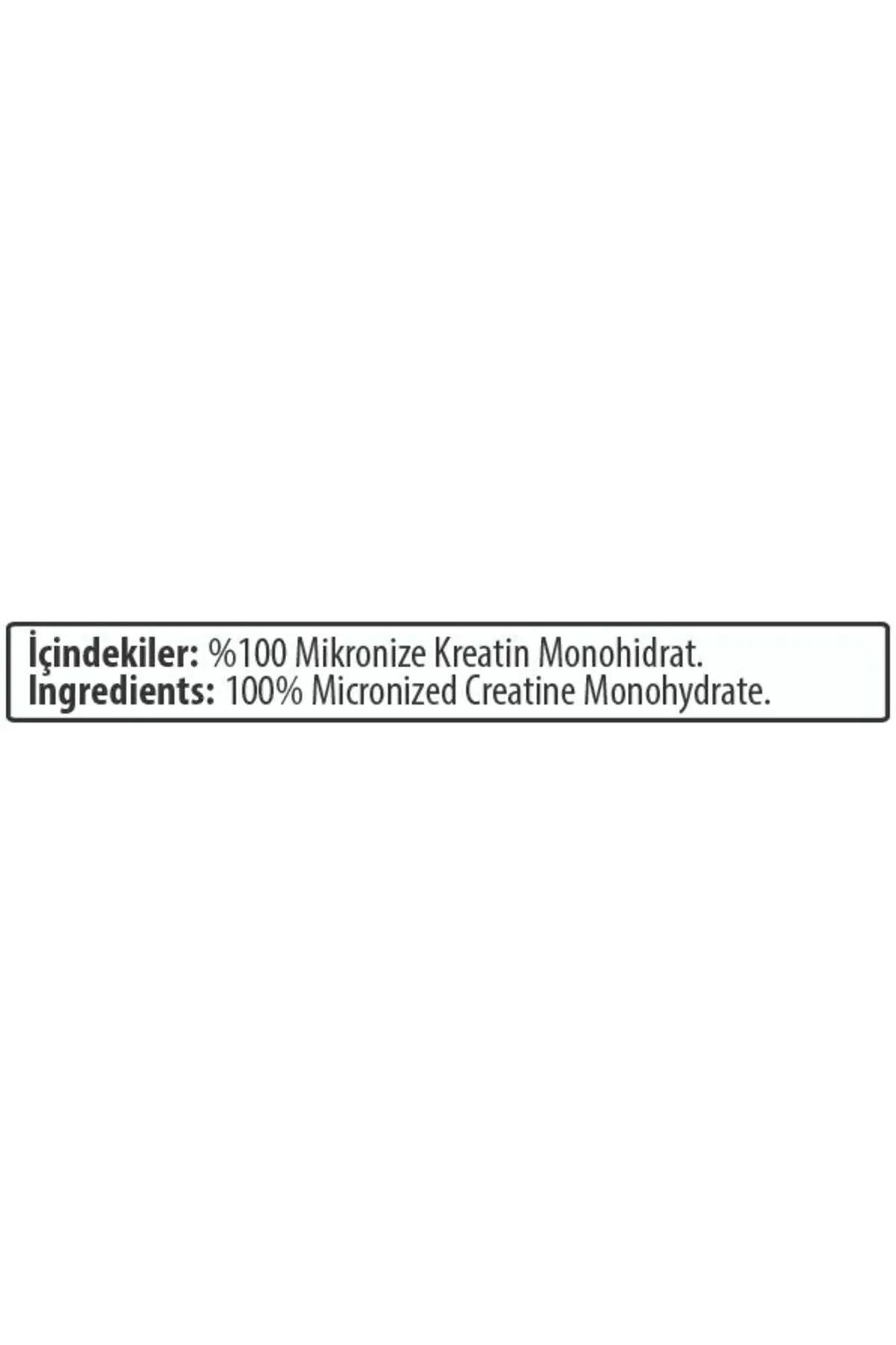 Kreatin %100 Mikronize 300 gr 60 servis aromasız