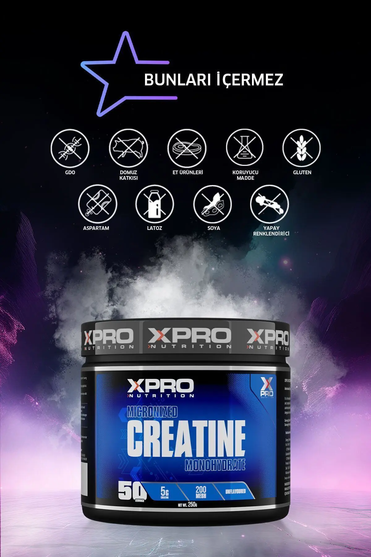 Creatine Monohydrate 250 gr - Aromasız Kreatin