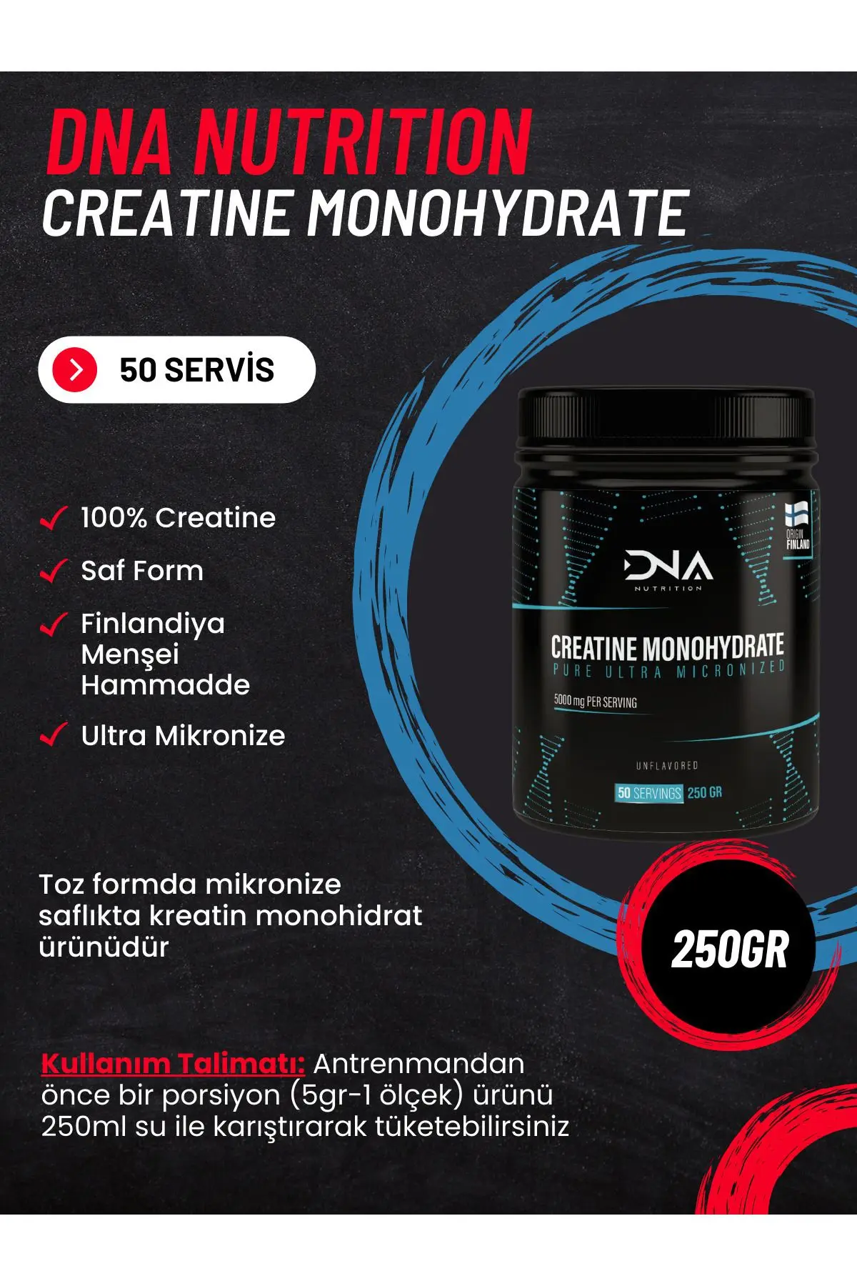 Creatine Monohydrate 250gr