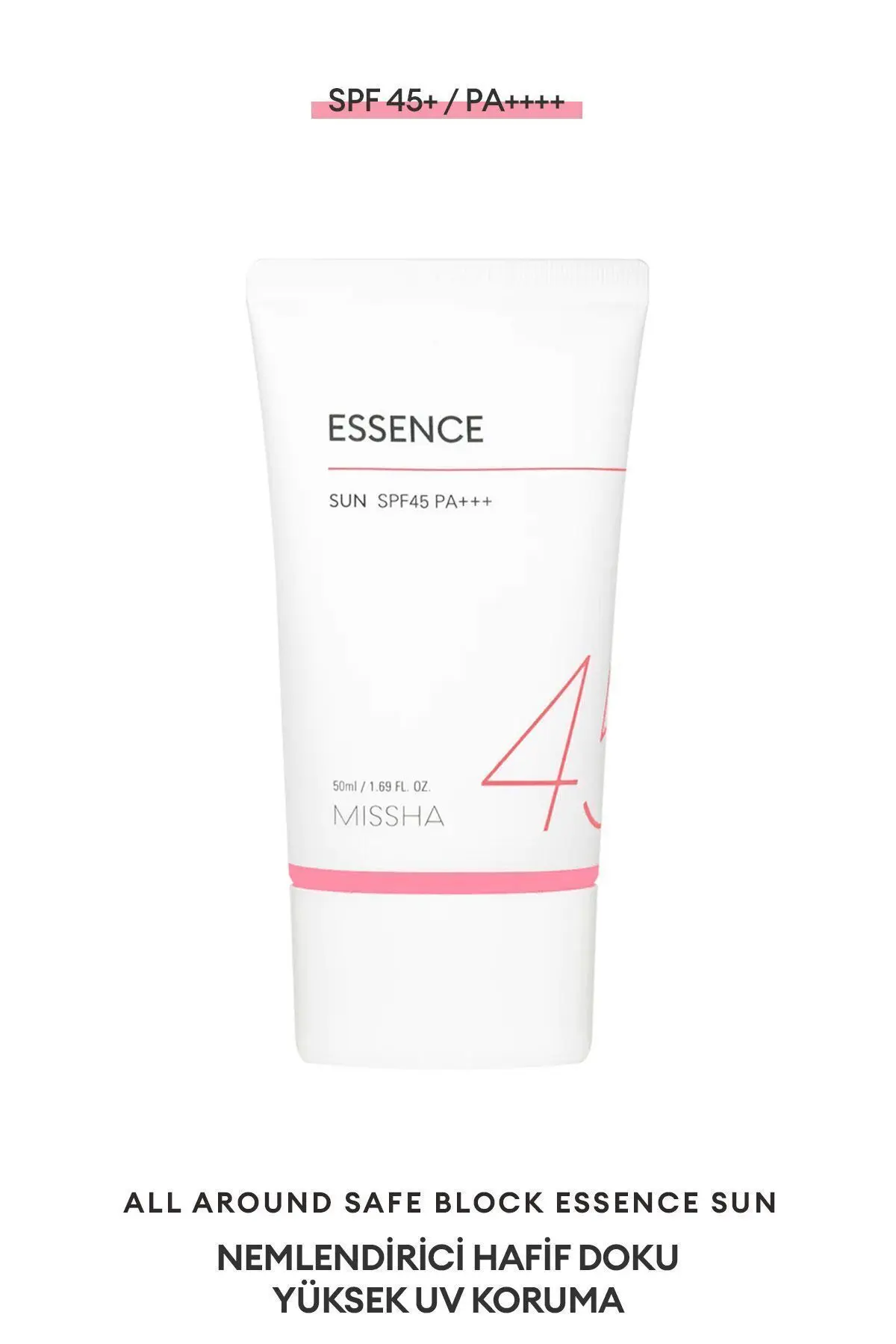Missha Aydınlatıcı Nemlendirici Güneş Kremi 50ml All Around Safe Block Essence Sun EX SPF45/PA+++