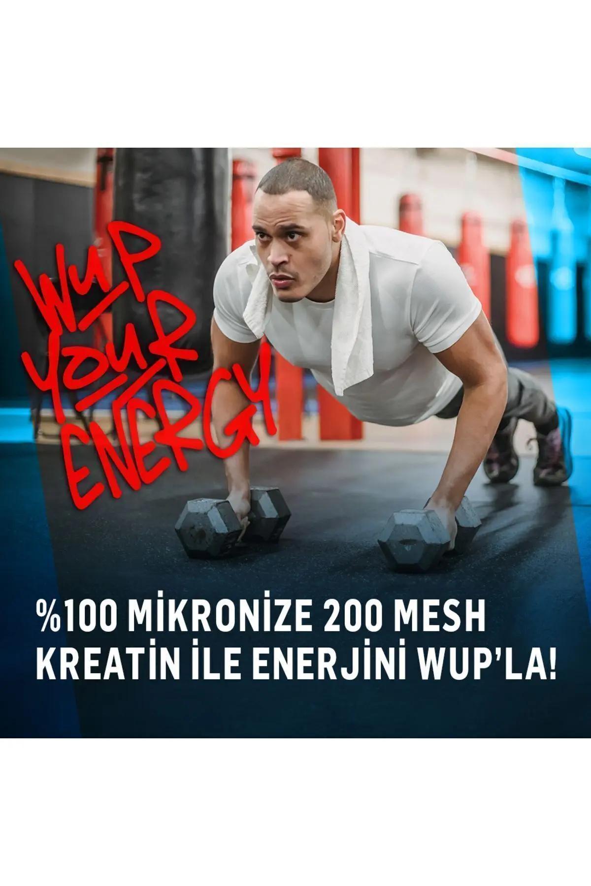 Wup Boost Creatine, 120 gr 40 Servis, %100 Mikronize Kreatin Monohidrat, Aromasız