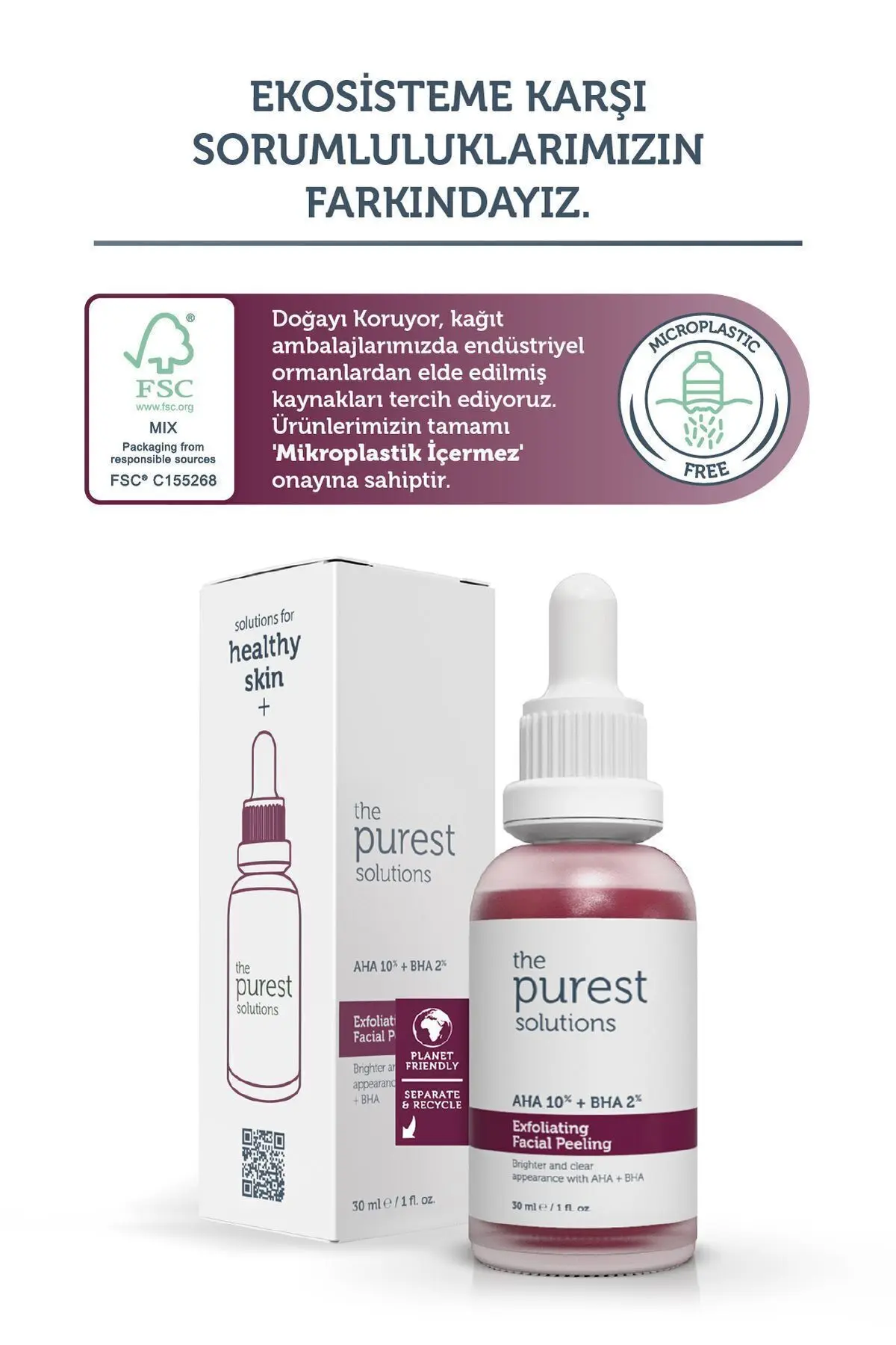 Aha & Bha Canlandırıcı & Cilt Tonu Eşitleyici Kırmızı Peeling Cilt Serumu 30 Ml (aha 10% + Bha 2%)