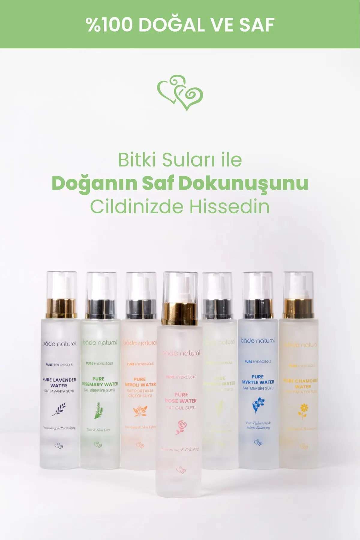 Gül Suyu Gözenek Sıkılaştırıcı Aydınlatıcı Ve Arındırıcı Tonik %100 Doğal Ve Saf 100 ml