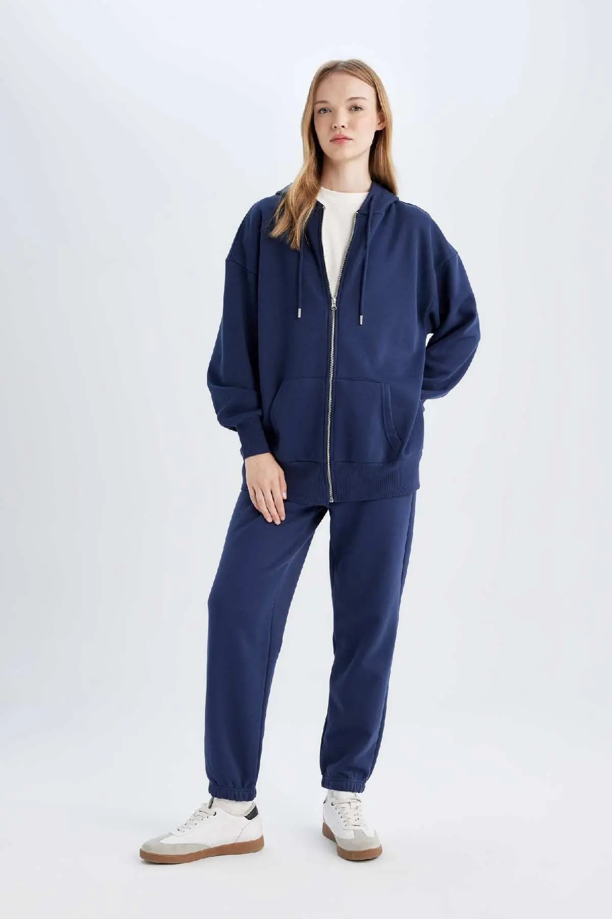 Defacto Standart Fit Esnek Bantlı Paça Uzun Boy Kalın Kumaş Basic Jogger Eşofman Altı S7370AZ24WN