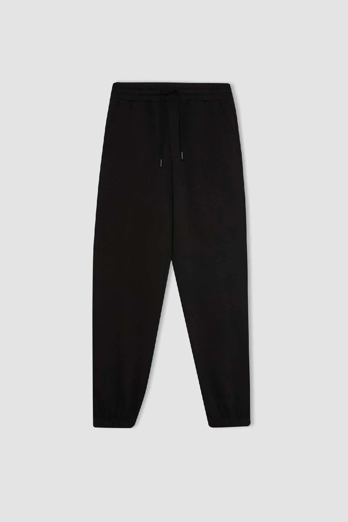 Standart Fit Esnek Bantlı Paça Uzun Boy Kalın Kumaş Basic Jogger Eşofman Altı S7370AZ24WN