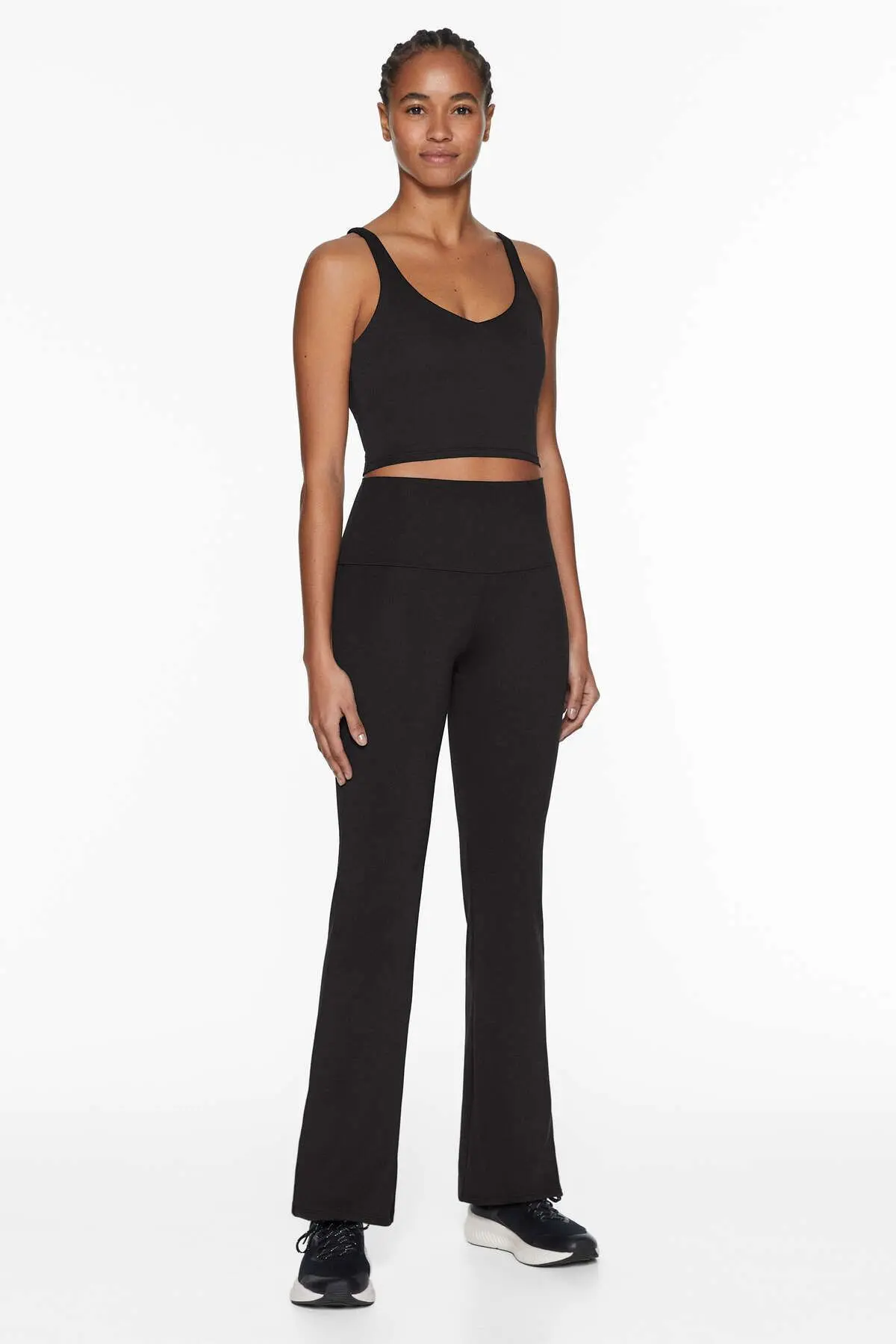 Kadın Siyah Flare Comfort Pantolon