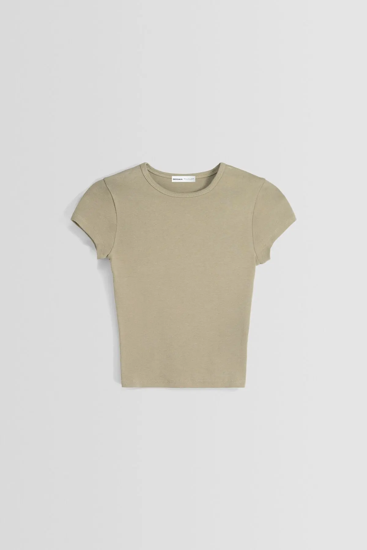Kısa kollu bisiklet yaka t-shirt