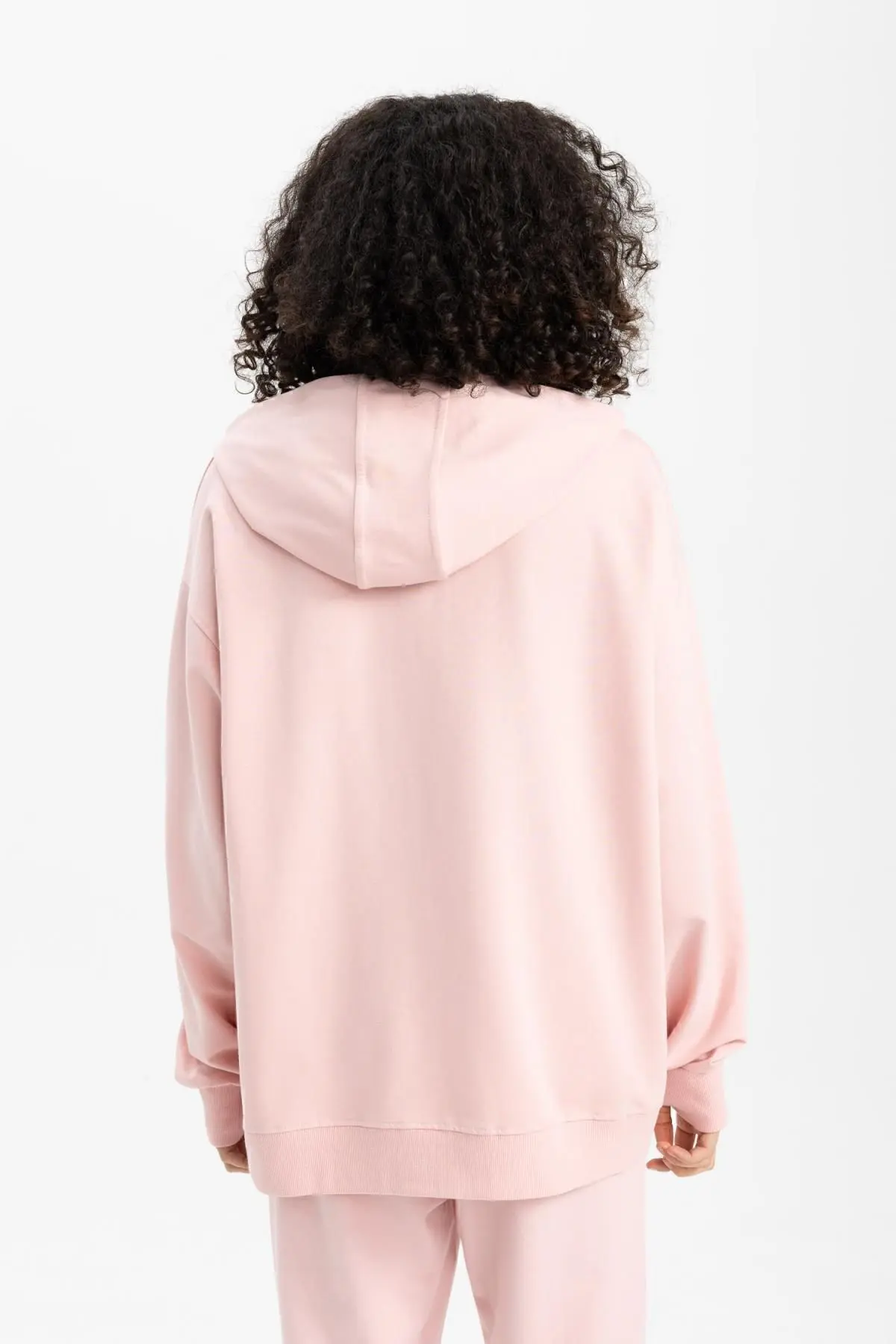Fit Oversize Fit Kapüşonlu Sporcu Basic Sweatshirt B4656ax24sp