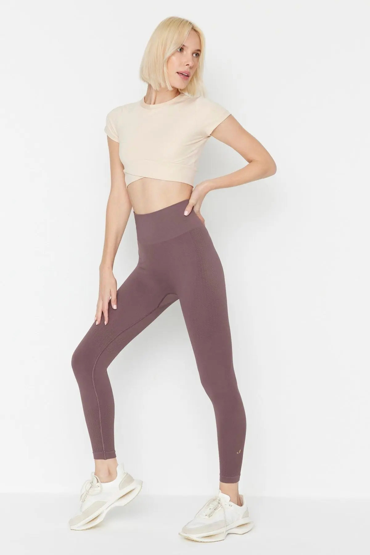 Lily - Natural Kahve Yüksek Bel Toparlayıcı Tayt