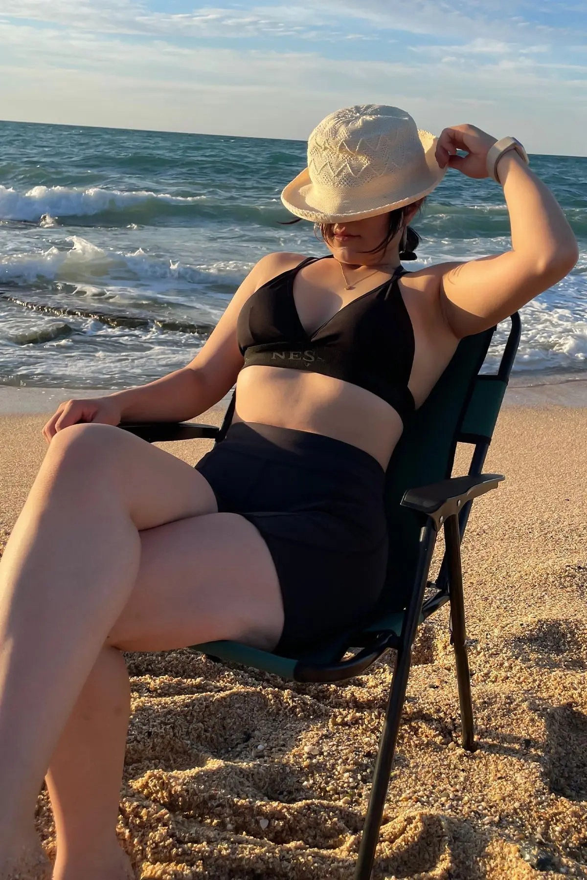 Bikini Model Pedli Spor Sütyeni Çift Katlı Askılı Boyundan Bağlamalı Shb429039.