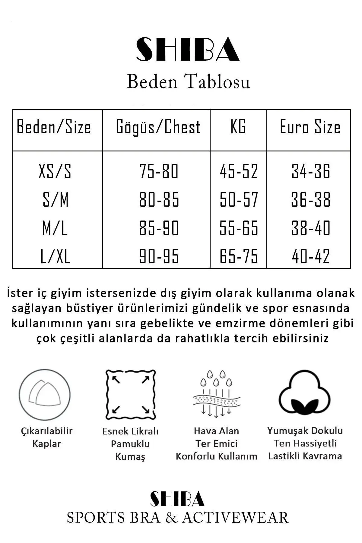 Sporcu Sütyeni Siyah Pedli Crop Büstiyer Çıkarılabilir Kaplı Yarım Atlet Shb113870