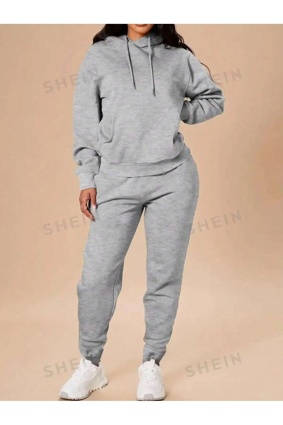 MELADYAN Baskısız Kışlık Eşofman Takımı Sweatshirt Eşofman Altı