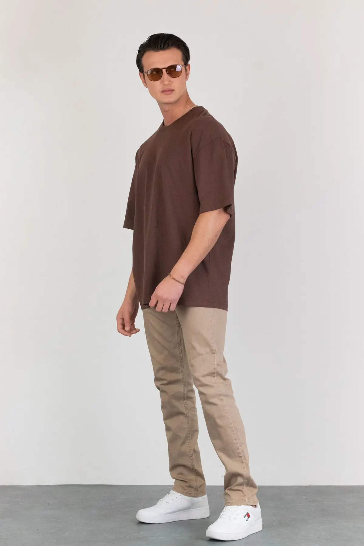 Erkek Bej Regular Fit Esnek Likralı Denim Jeans Kot Pantolon Hlthe001933 - Regular Bej