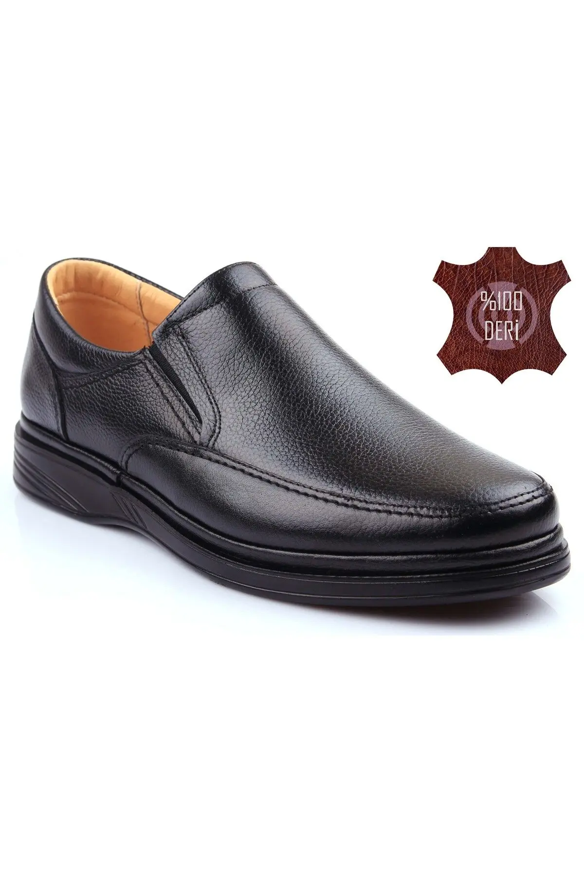 DETECTOR Iç Dış Hakiki Deri Ultra Ortopedik Büyük Numara Günlük Erkek Ayakkabı 700-10