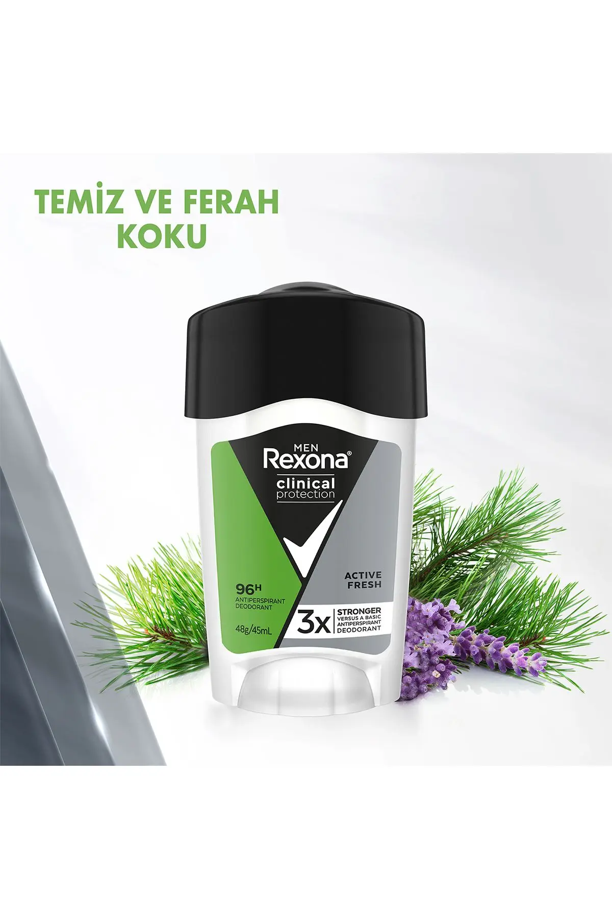 Men Clinical Protection Erkek Stick Deodorant Active Fresh 96 Saat Koruma 45 ml