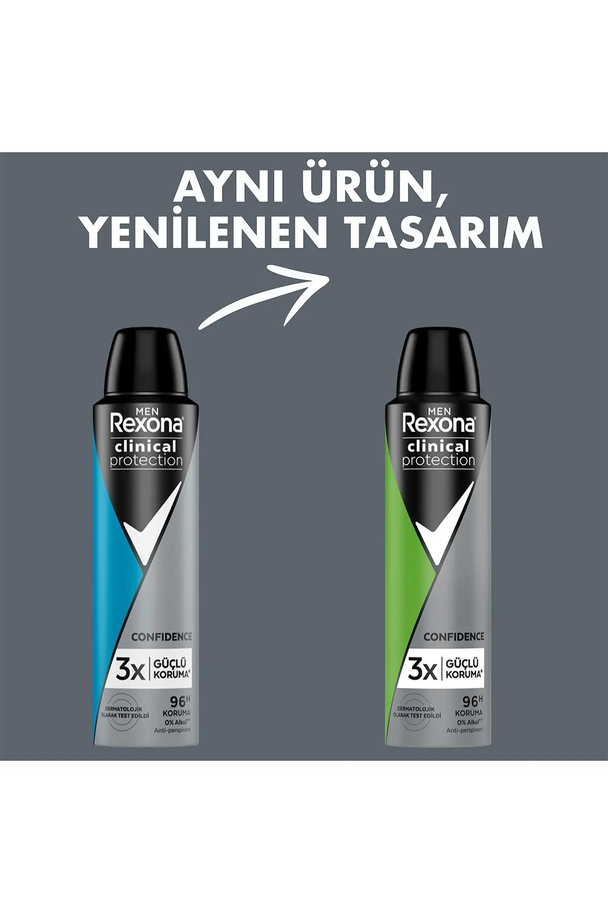 Men Clinical Protection Erkek Sprey Deodorant Confidence 96 Saat Koruma 150 ml