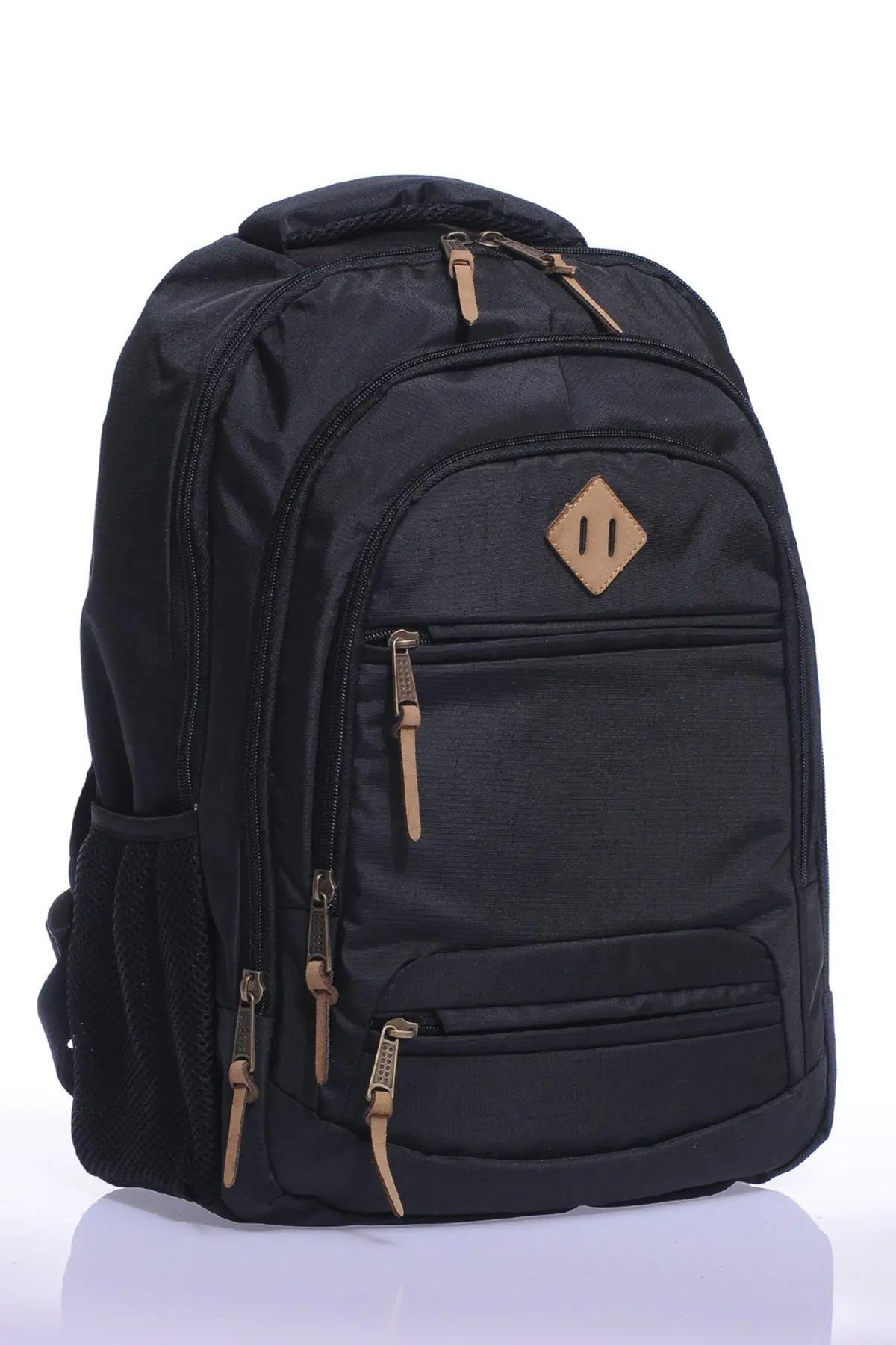 Fiyaka Gk19 Unisex Okul Sırt Çantası Öğrenci Günlük Seyahat Tatil Spor Yürüyüş Seyahat Gezi Kamp Günlük Siy