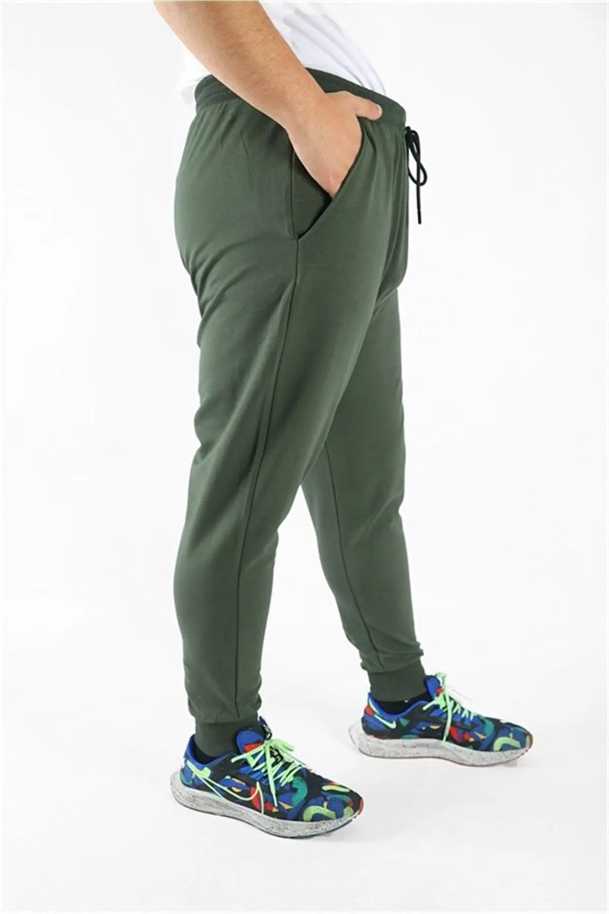 Starbattal Büyük Beden Basic Eşofman Altı Full Lycra 11516 Hakı