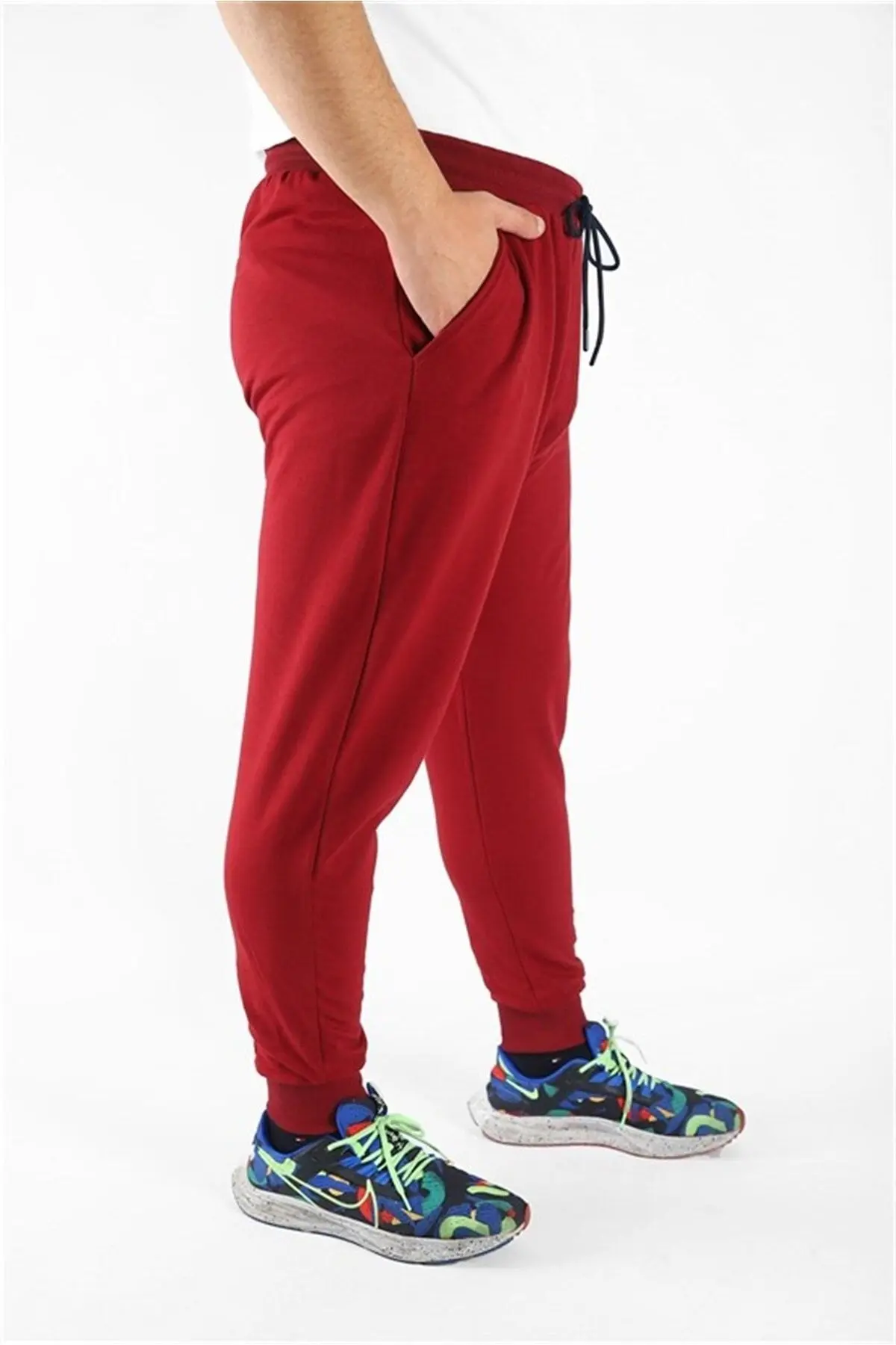 Starbattal Büyük Beden Basic Eşofman Altı Full Lycra 11516 Bordo