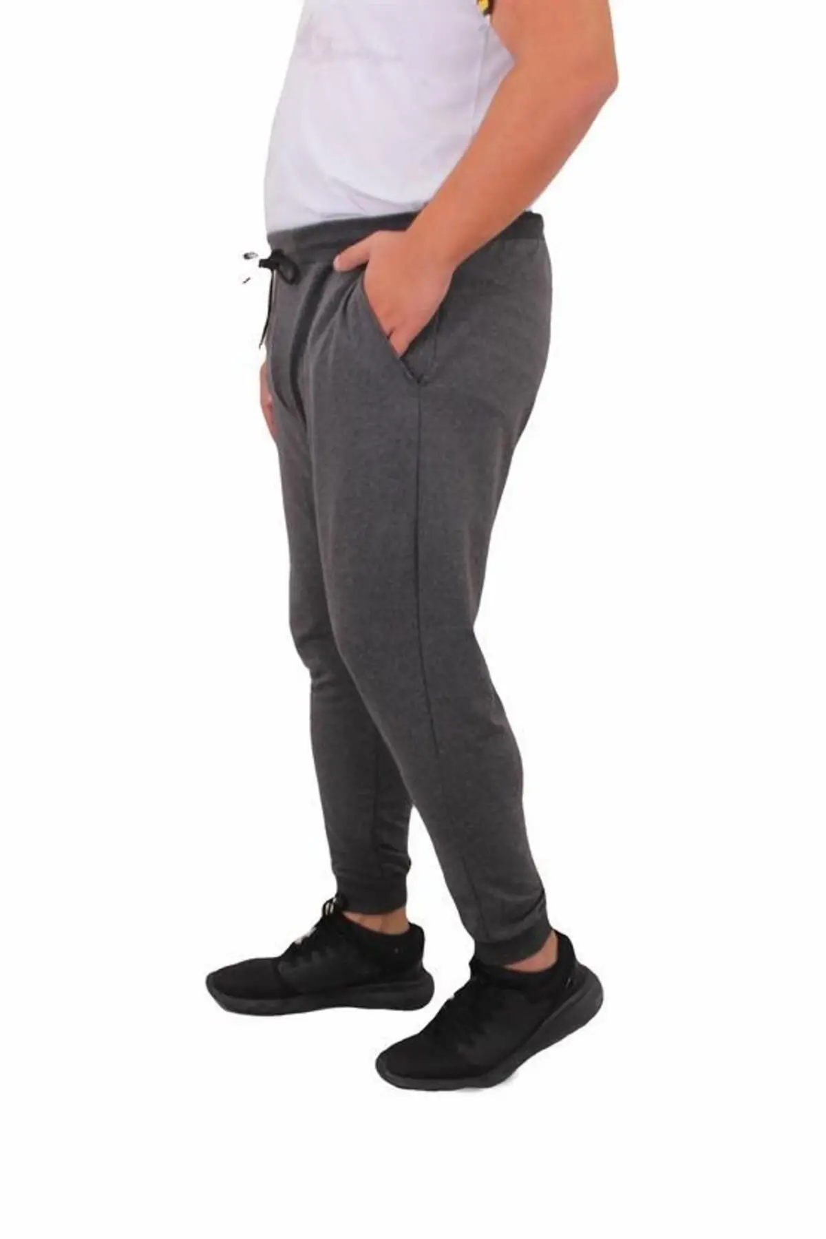 Starbattal Büyük Beden Basic Eşofman Altı Full Lycra 11516 ANTRASİT MELANJ