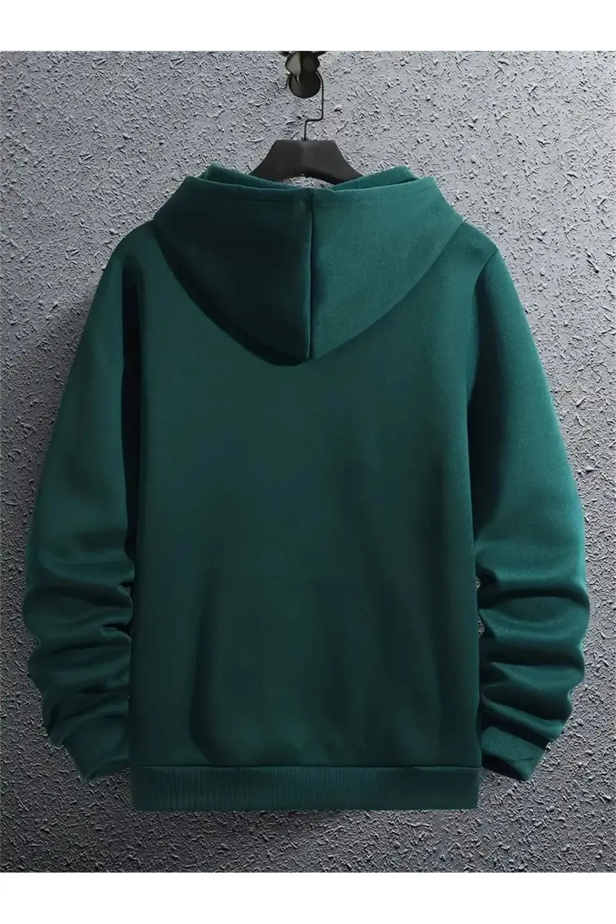 UNISEX Kapüşonlu Fermuarlı Sweatshirt Büyük Beden