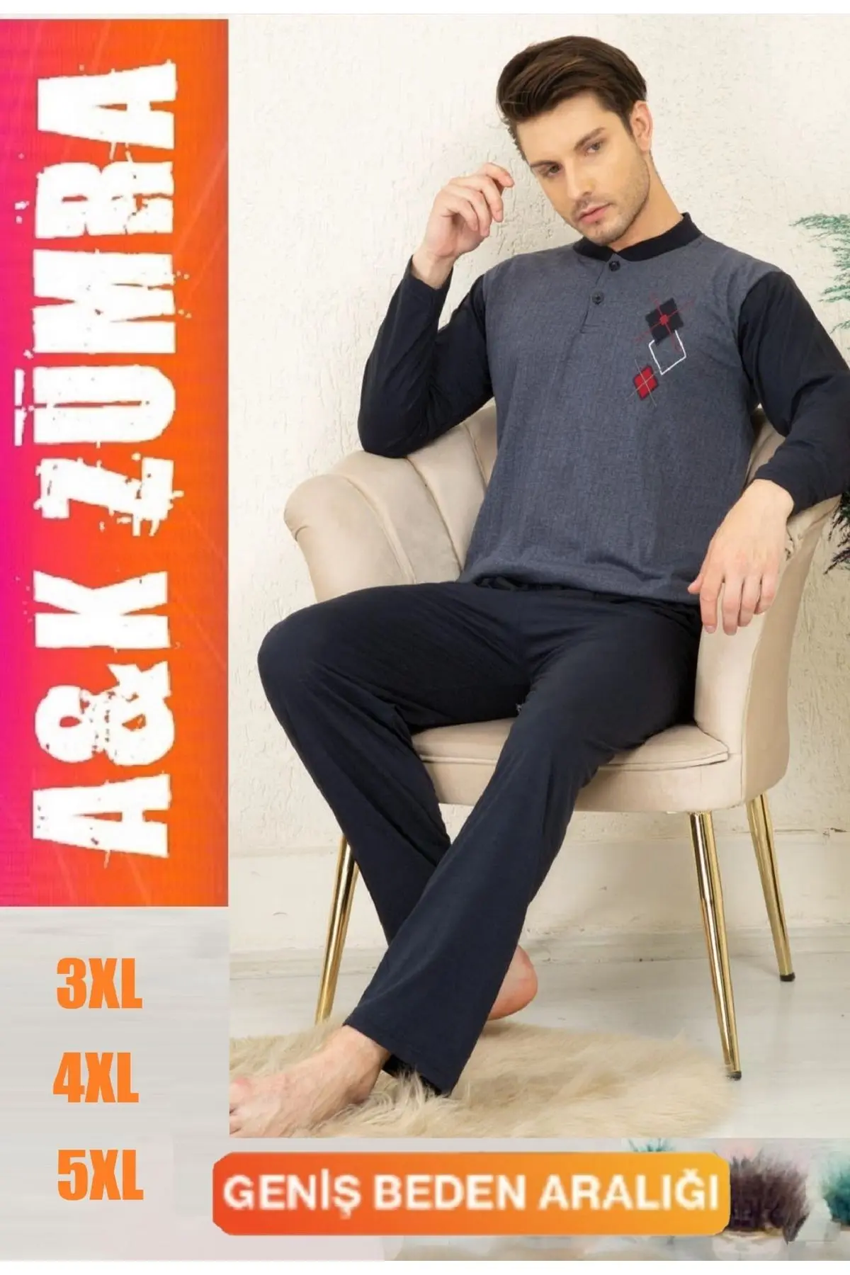 Penye Pamuk Ekonomik Yazlık Erkek Pijama Takımı