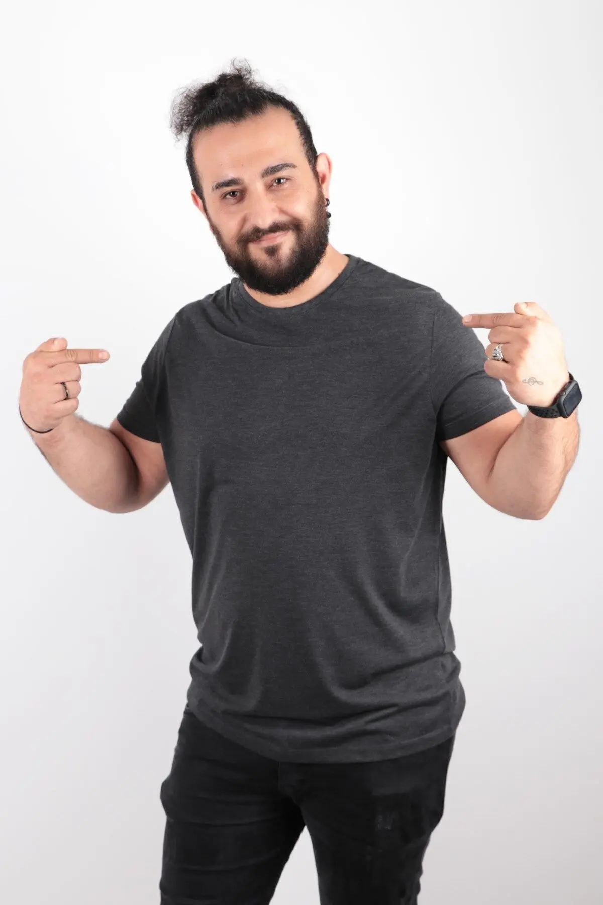 Büyük Beden Basic T-shirt %100 Pamuk Tişört