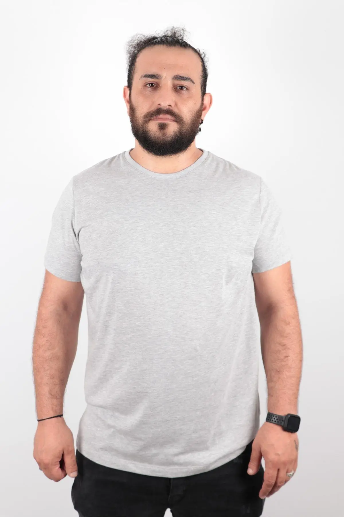 Büyük Beden Basic T-shirt %100 Pamuk Tişört