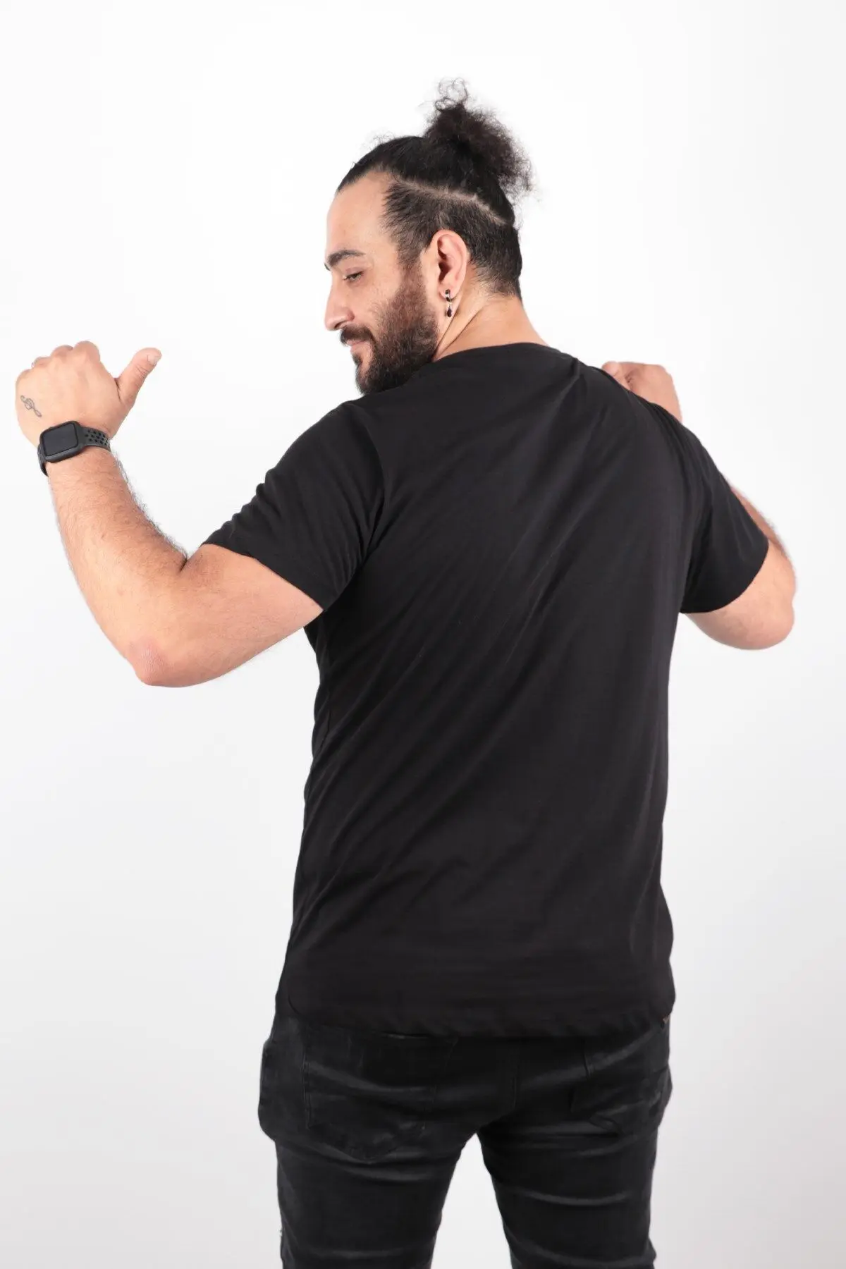 Büyük Beden Basic T-shirt %100 Pamuk Tişört