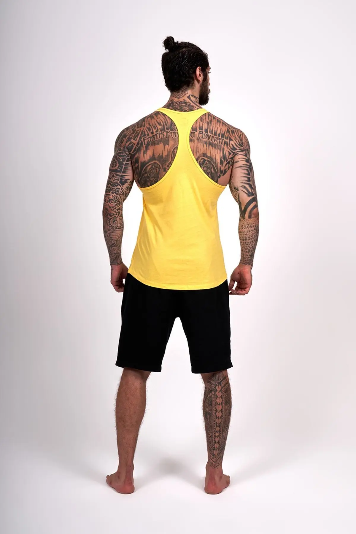 Musclestation Toughman Tank Workout Fitness Sarı Atlet