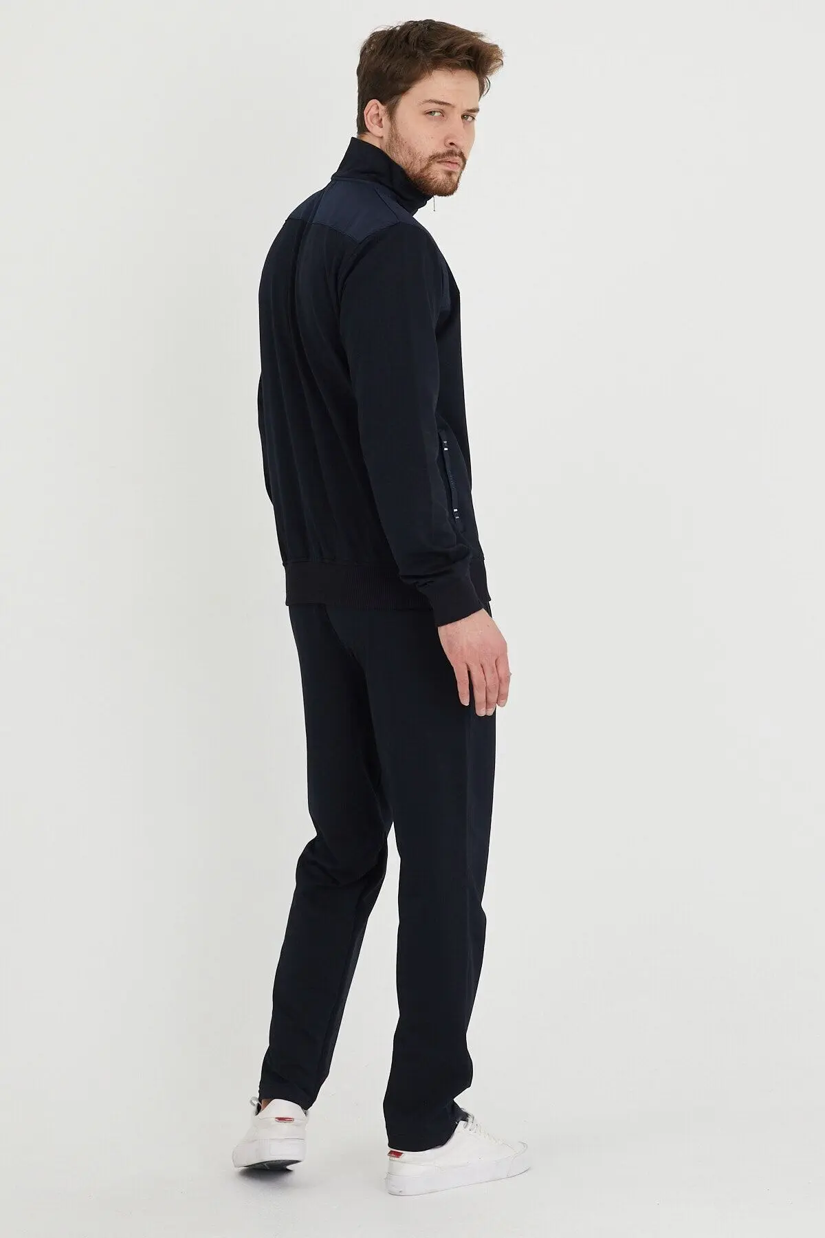 Erkek Hakim Yaka Eşofman Takımı Büyük Beden Battal