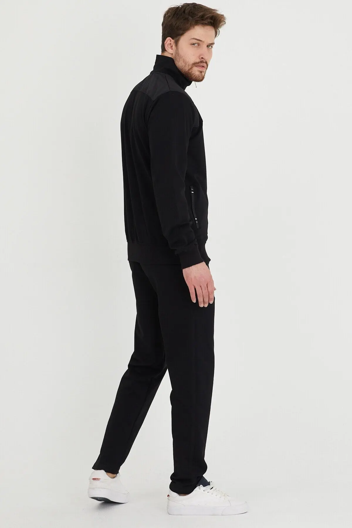 Erkek Hakim Yaka Eşofman Takımı Büyük Beden Battal