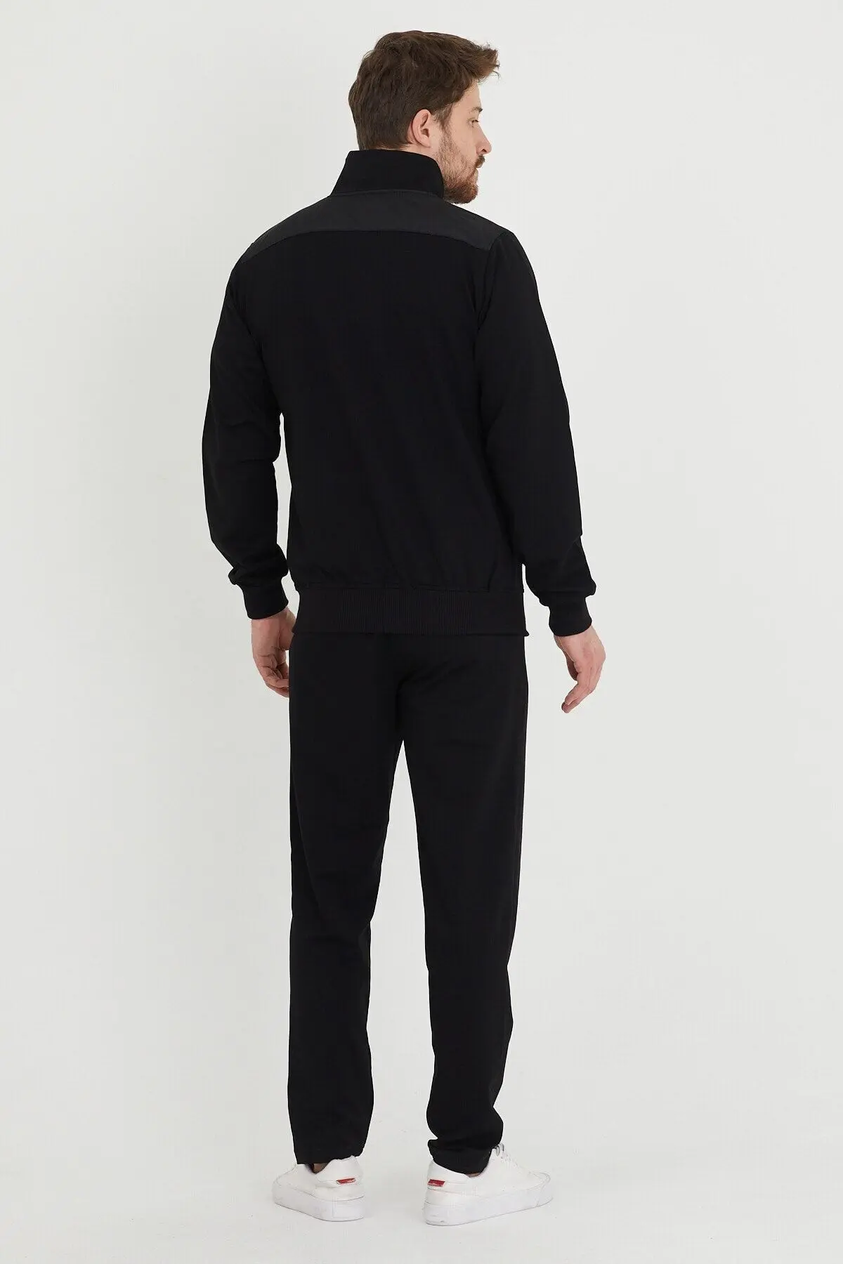 Erkek Hakim Yaka Eşofman Takımı Büyük Beden Battal