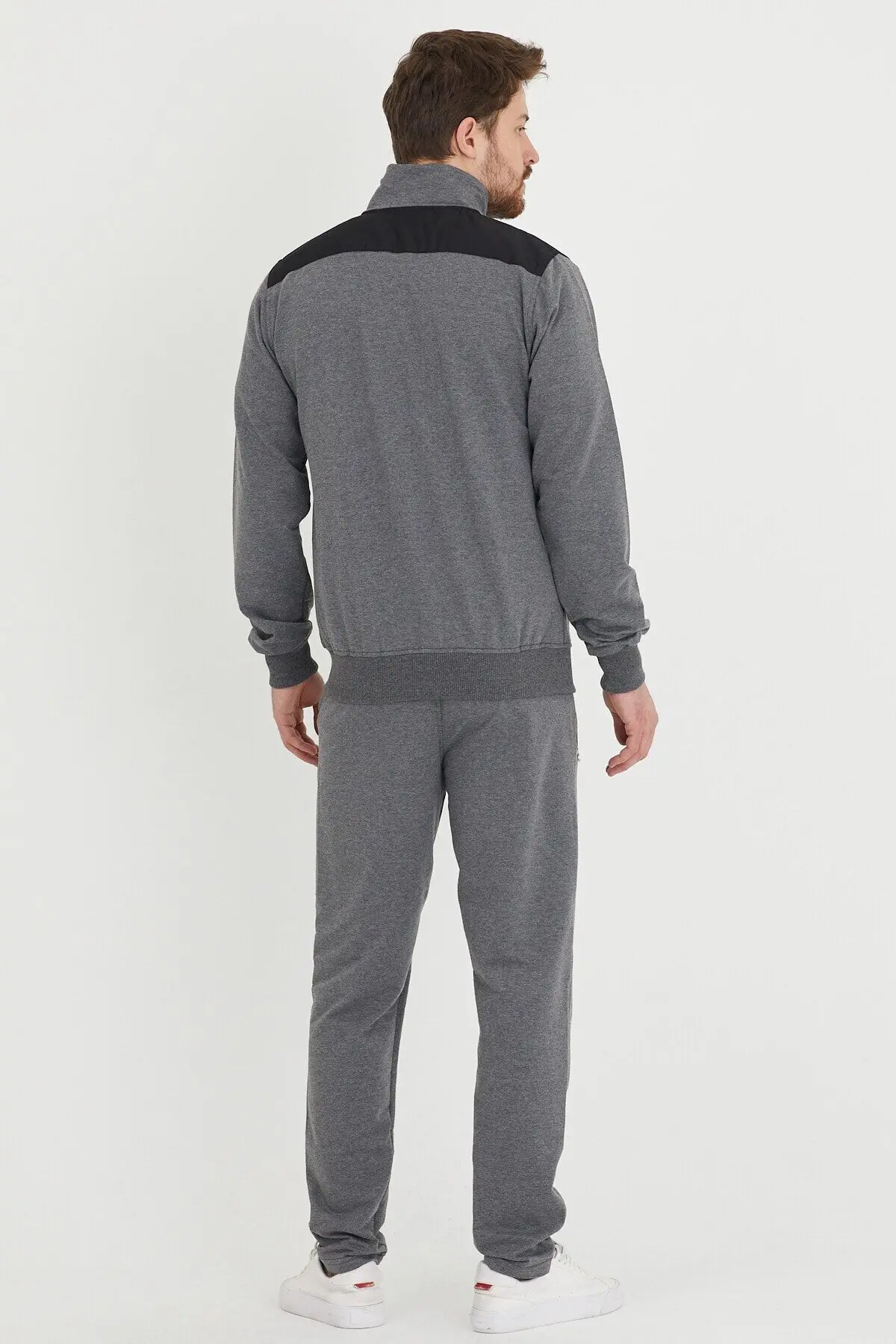 Erkek Hakim Yaka Eşofman Takımı Büyük Beden Battal