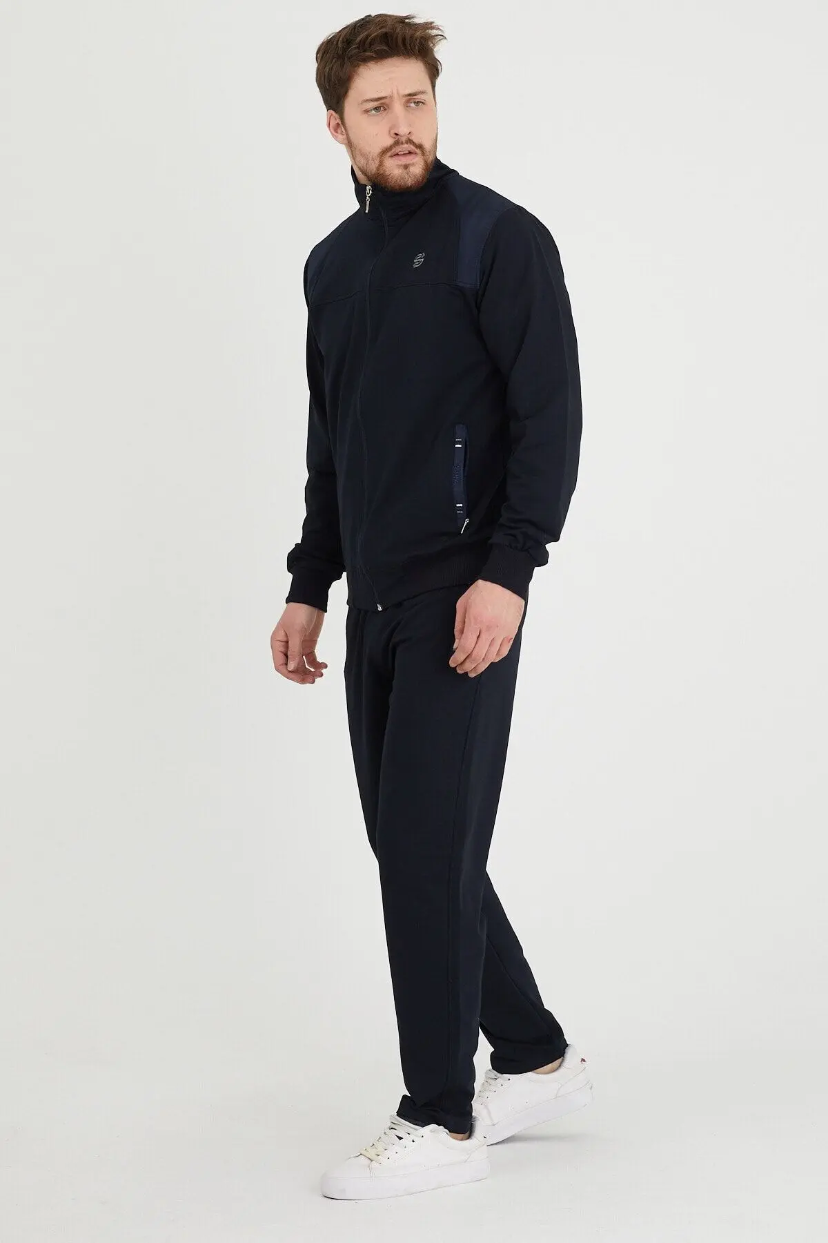 Erkek Hakim Yaka Eşofman Takımı Büyük Beden Battal