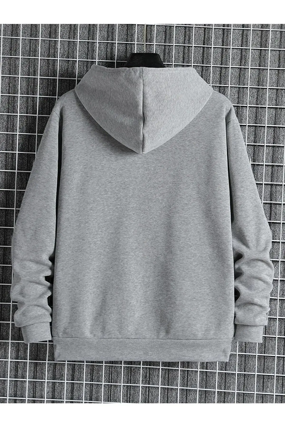 2'li Fermuarlı Kapüşonlu Oversize Sweatshirt