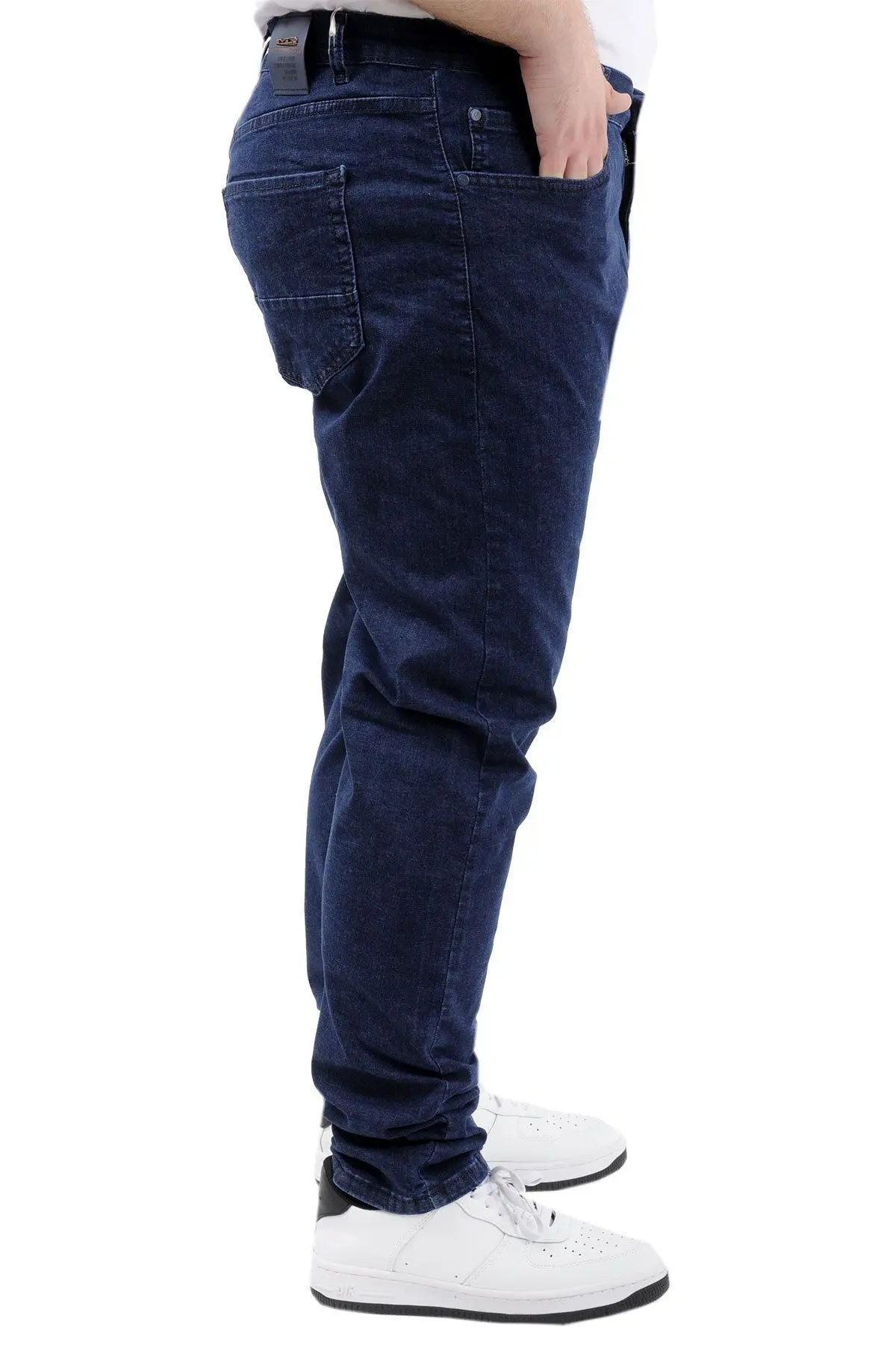Mode XL Büyük Beden Erkek Pantolon Kot 21920 Lacivert