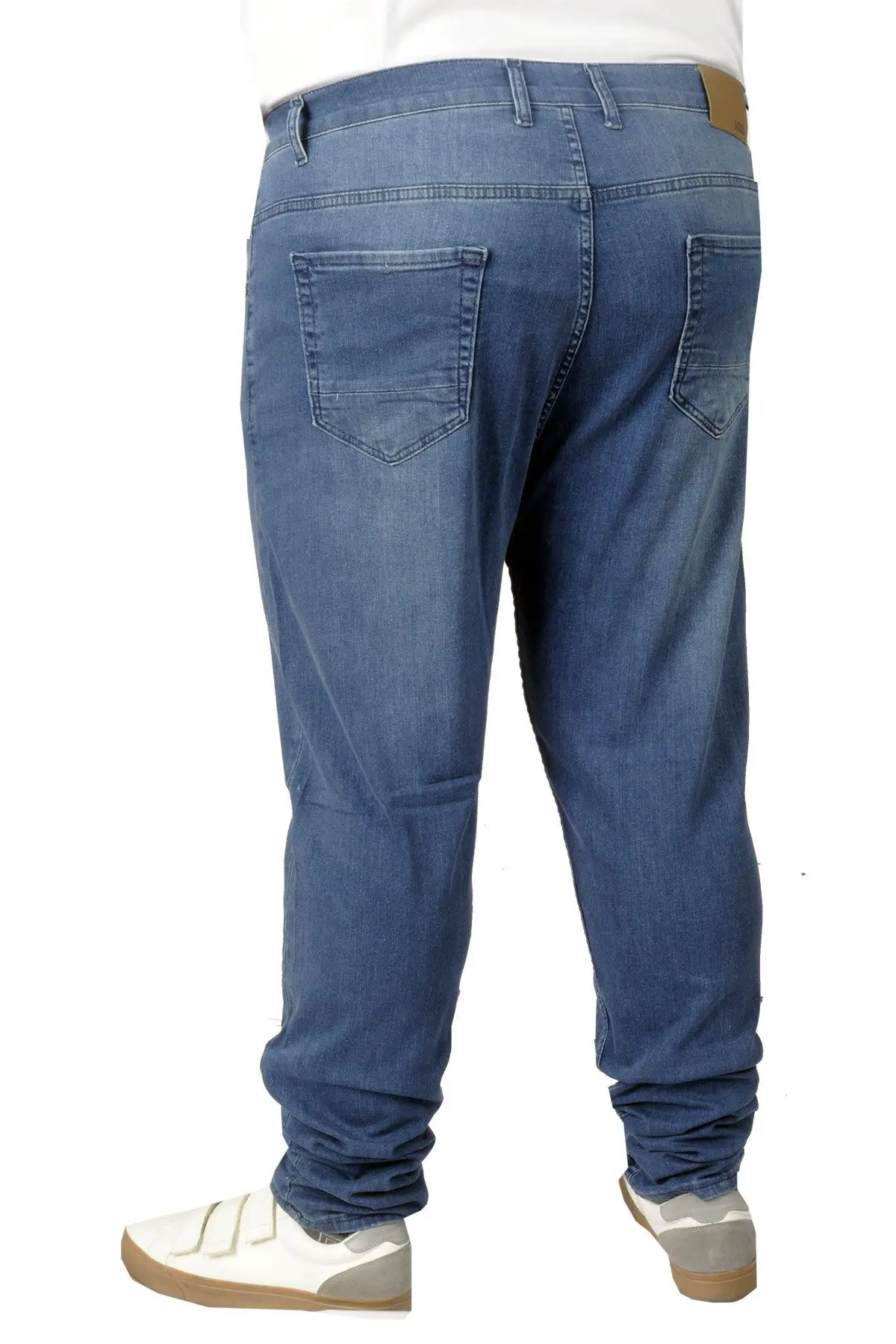 Mode Xl Büyük Beden Erkek Pantolon Kot 21920 Mavi