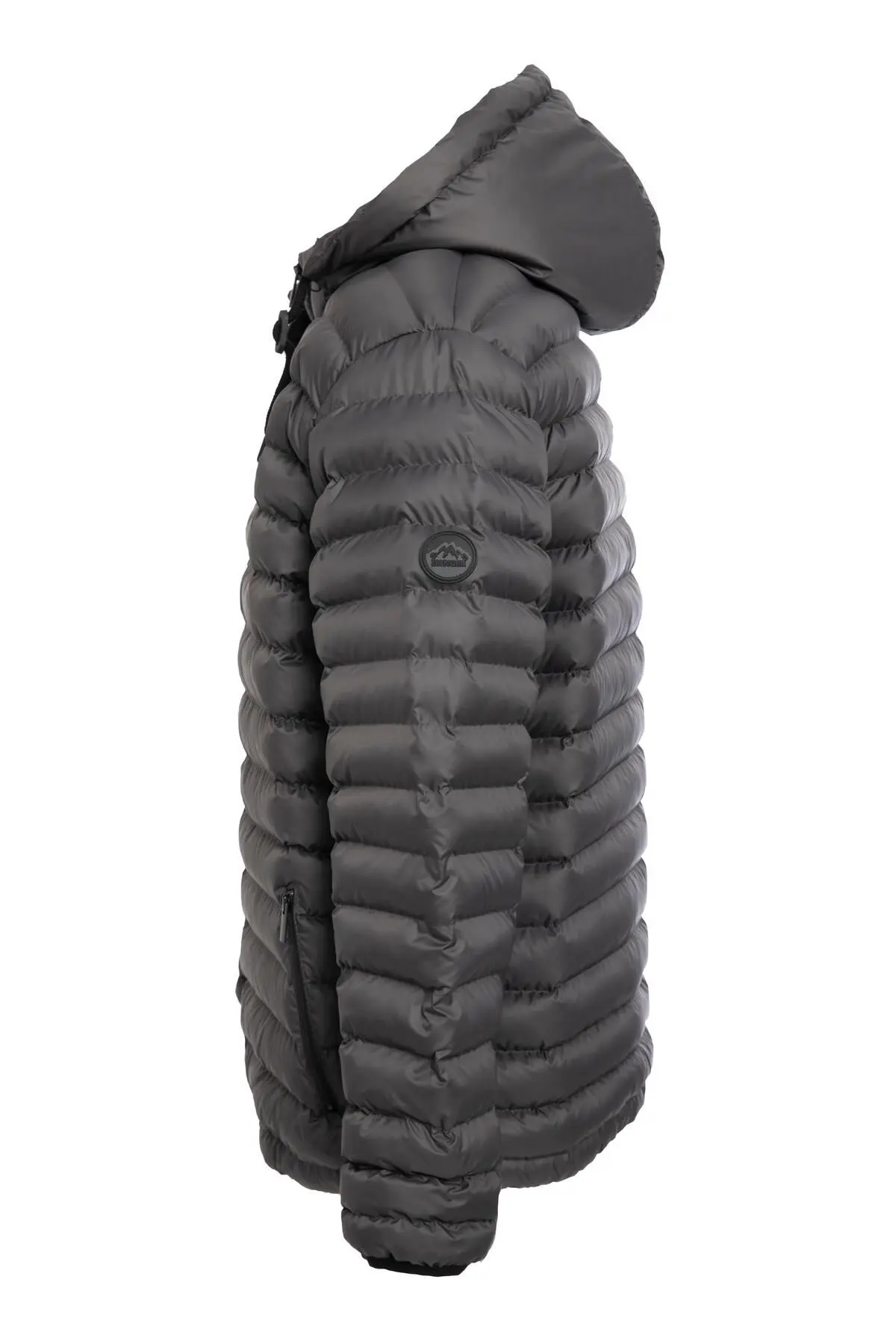 Erkek Büyük Beden Şişme Mont Antrasit