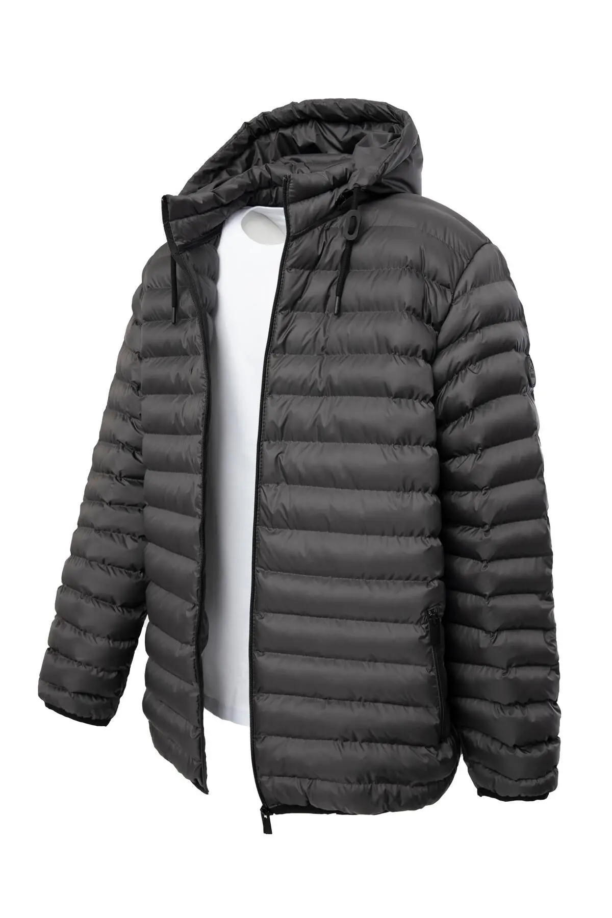 Erkek Büyük Beden Şişme Mont Antrasit