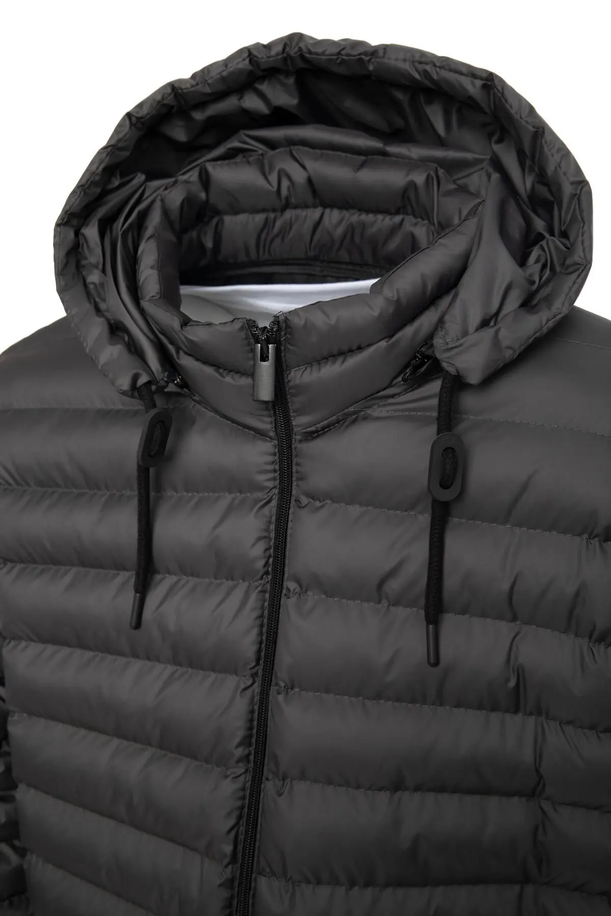 Erkek Büyük Beden Şişme Mont Antrasit