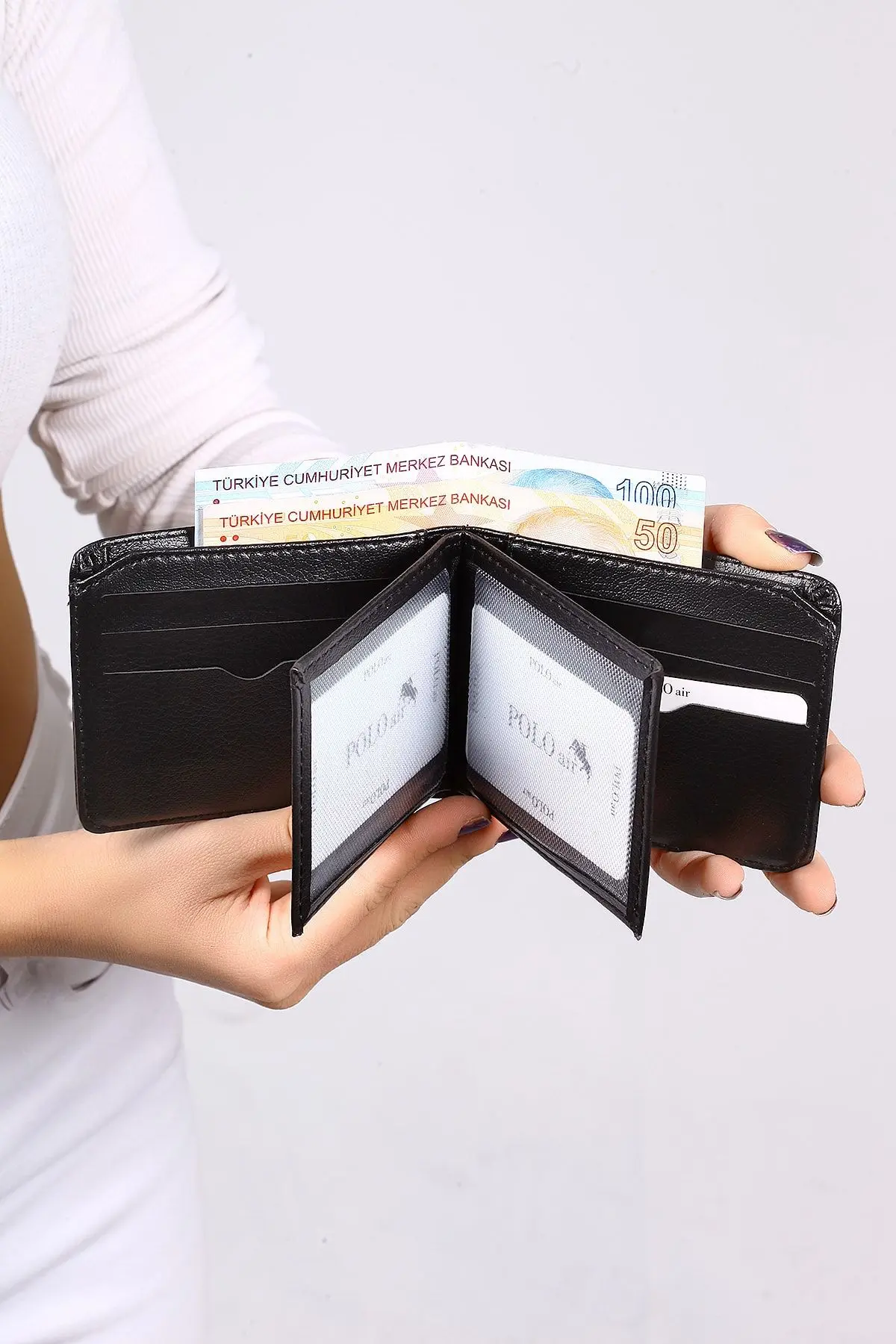 Kutulu Klasik Erkek Cüzdan Kemer Kartlık Parfüm Seti Siyah