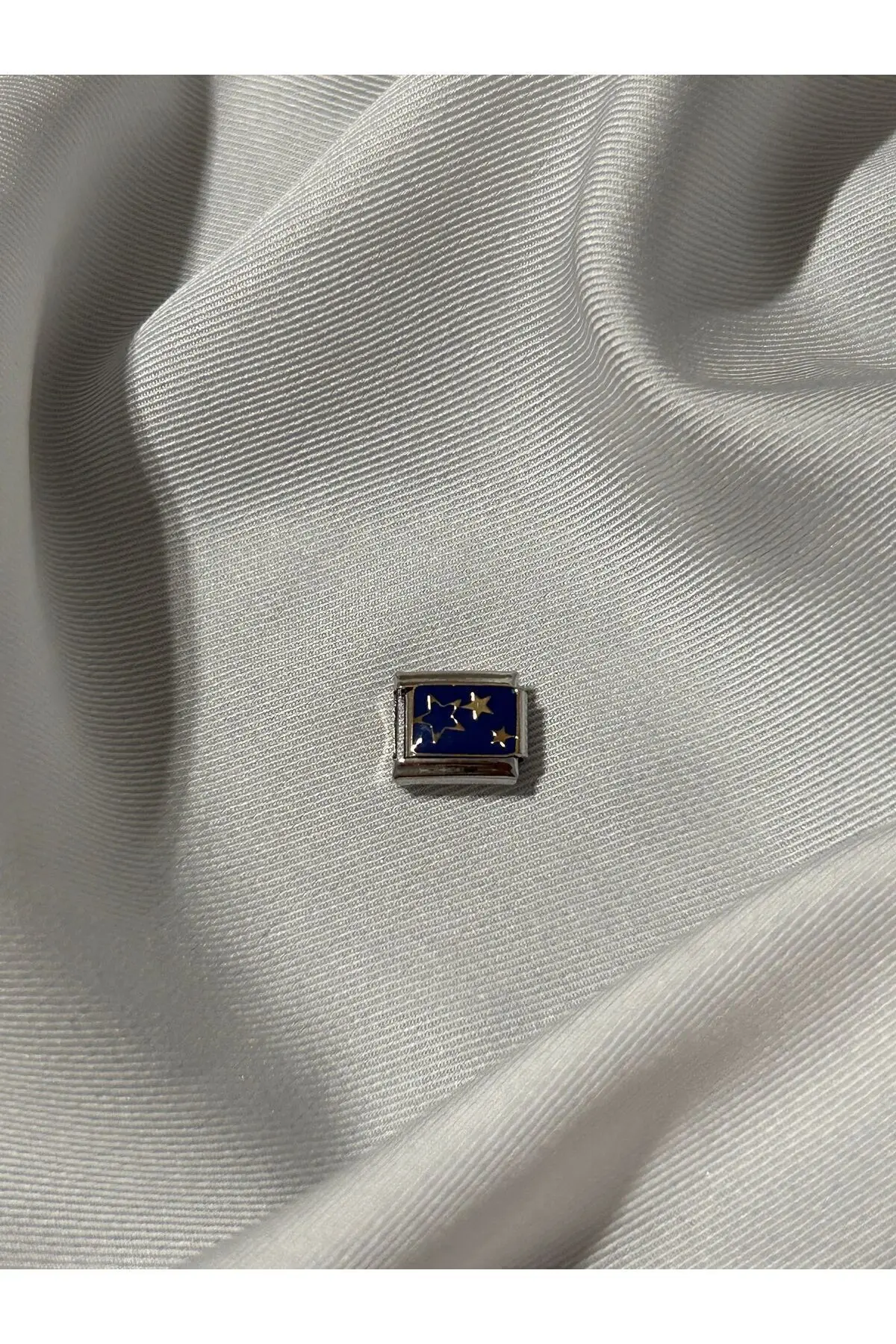 OCTW Paslanmaz Çelik Mavi Yıldızlı Italyan Charm