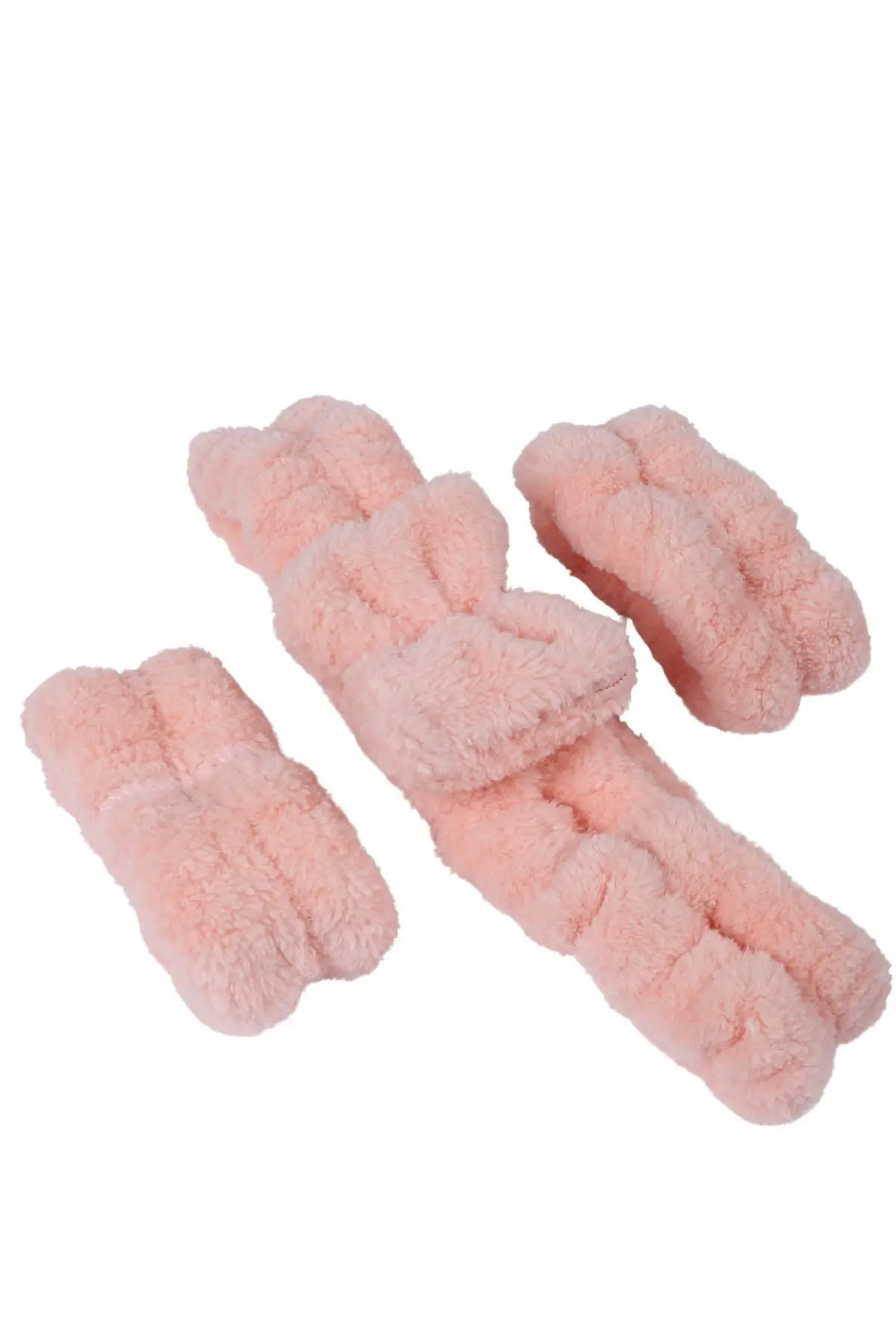 Soft Saç Bandı Ve Bileklik Makyaj Uygulama Seti Pembe