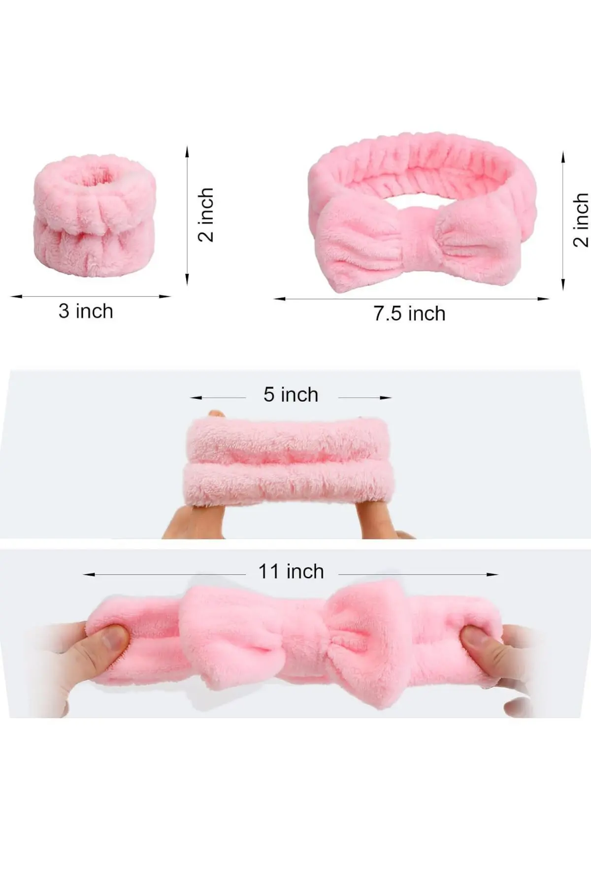 Soft Saç Bandı Ve Bileklik Makyaj Uygulama Seti Krem