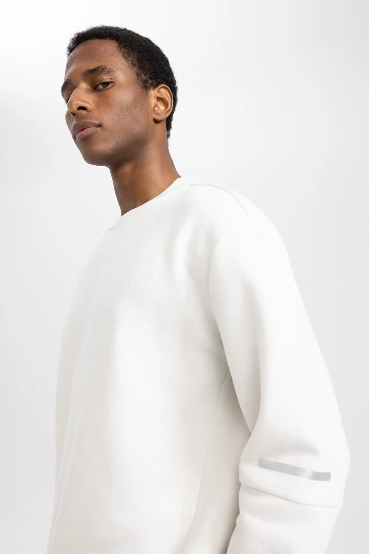 Fit Standart Fit Bisiklet Yaka Kalın Sweatshirt Y4531az23au