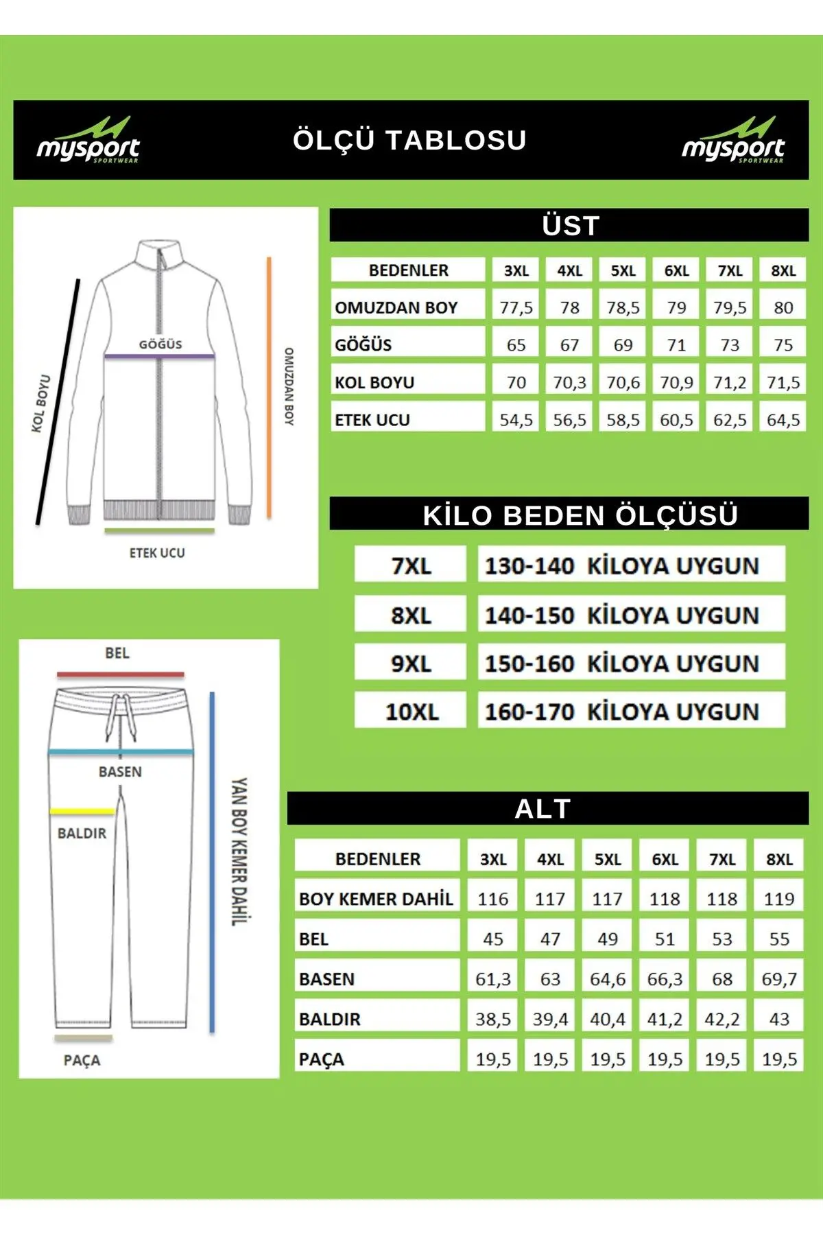 201707 Erkek Büyük Beden Eşofman Takım