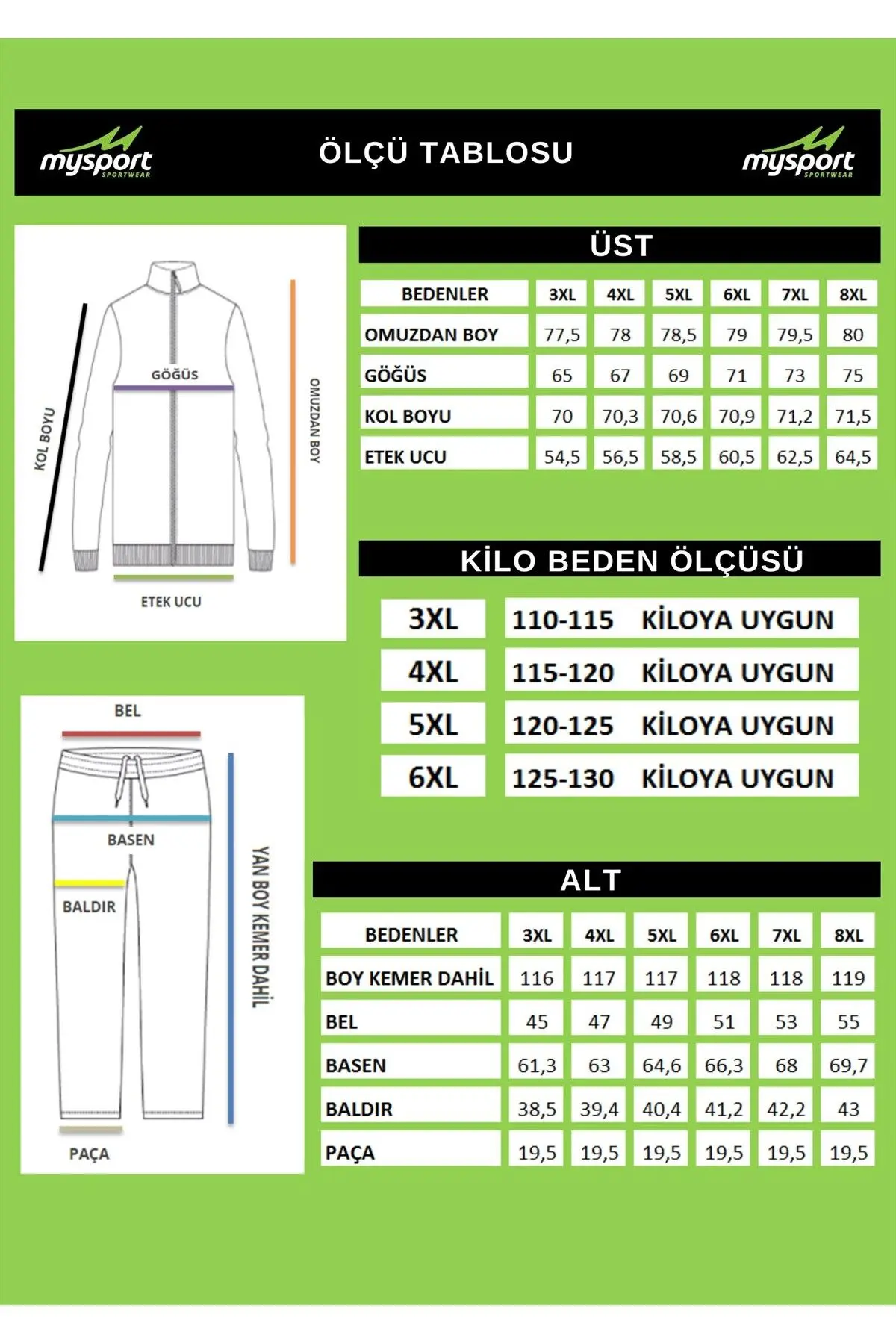 201707 Erkek Büyük Beden Eşofman Takım