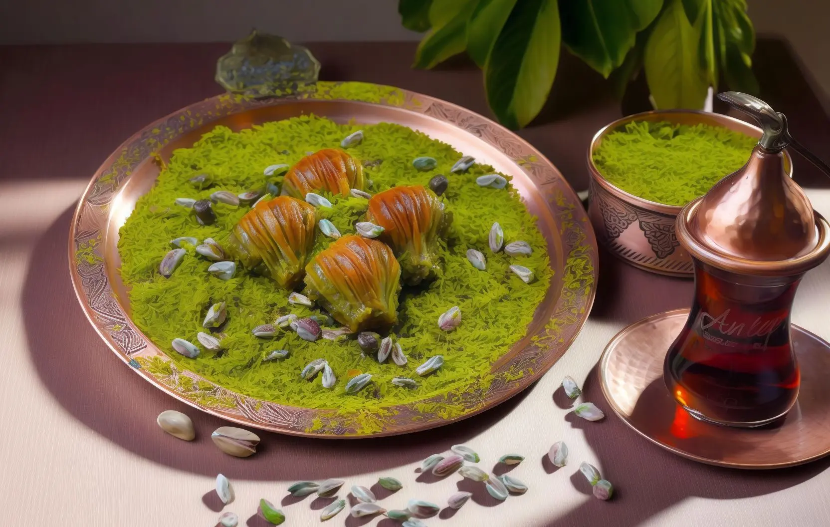 Fıstıklı Midye Baklava (1 kg.)