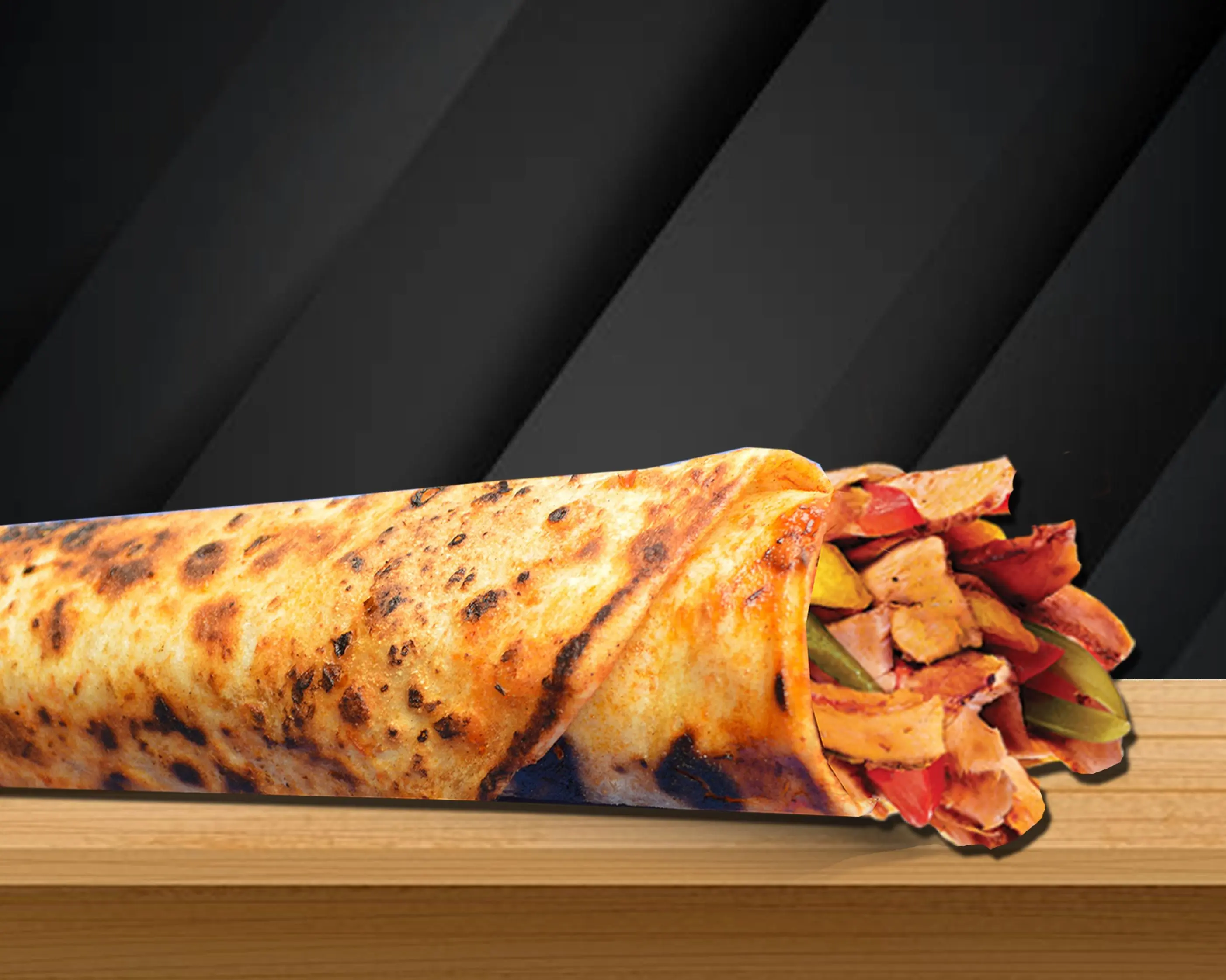 Kaşarlı Tavuk Döner Dürüm